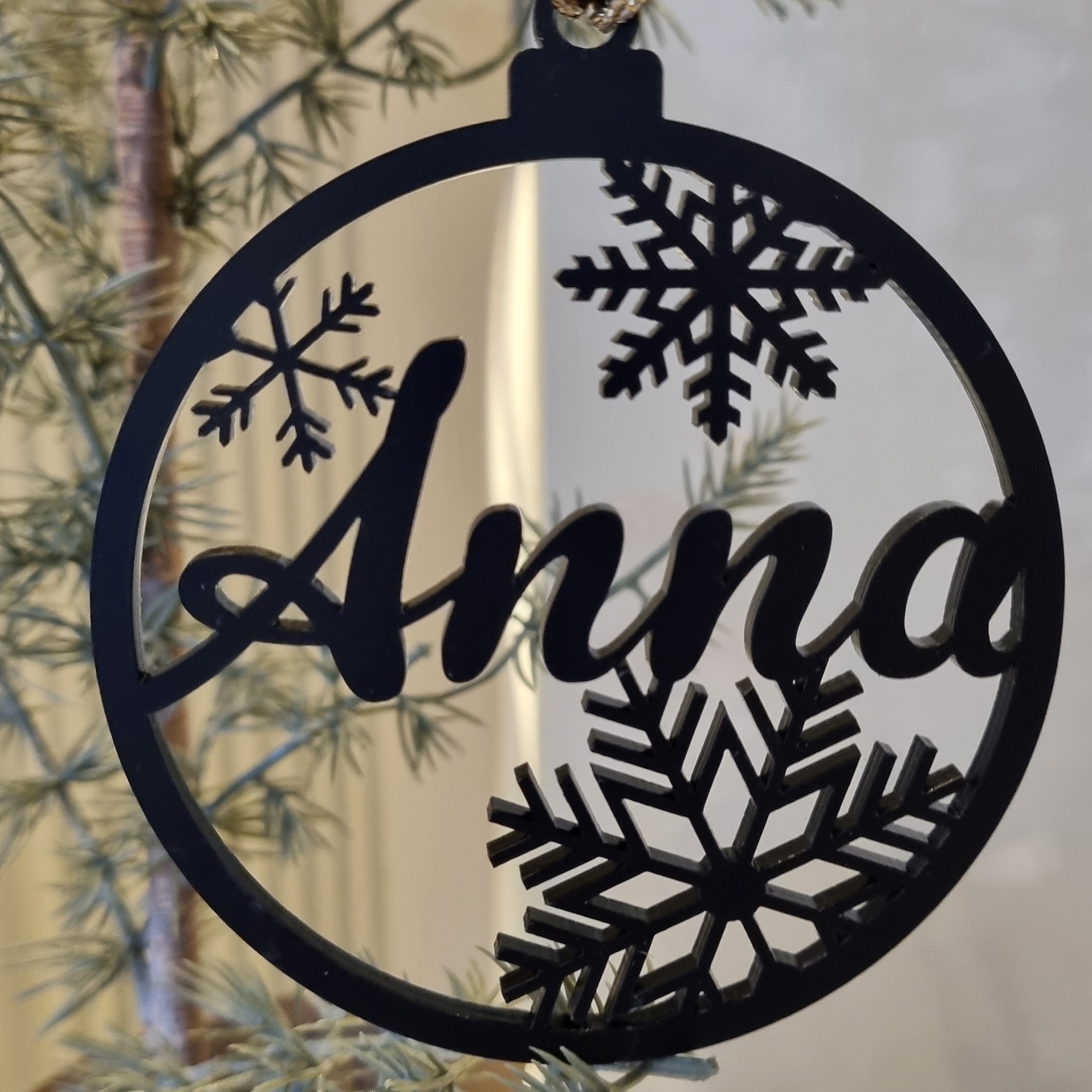 Geschenkanhänger Baumkugel Schwarz Weihnachten, Weihnachtsdekorationen, Festival, Zubehör