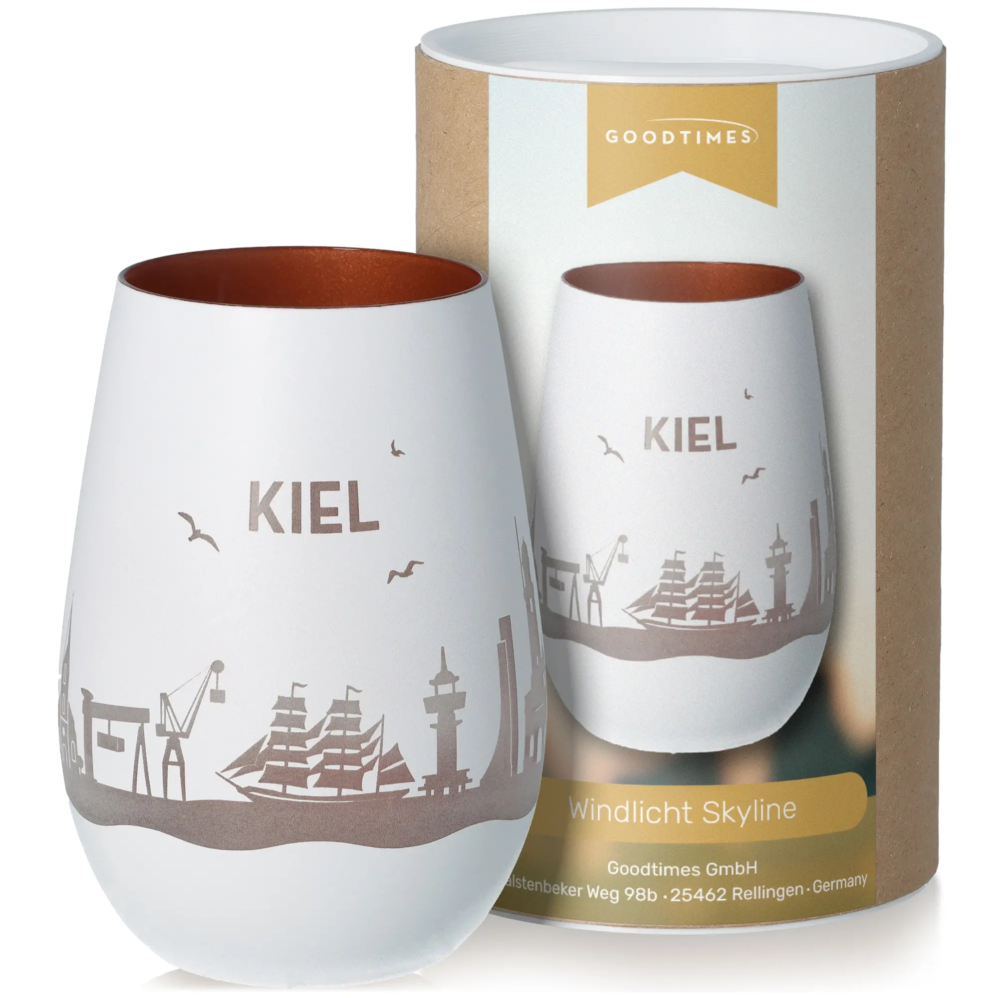 Windlicht Skyline Kiel