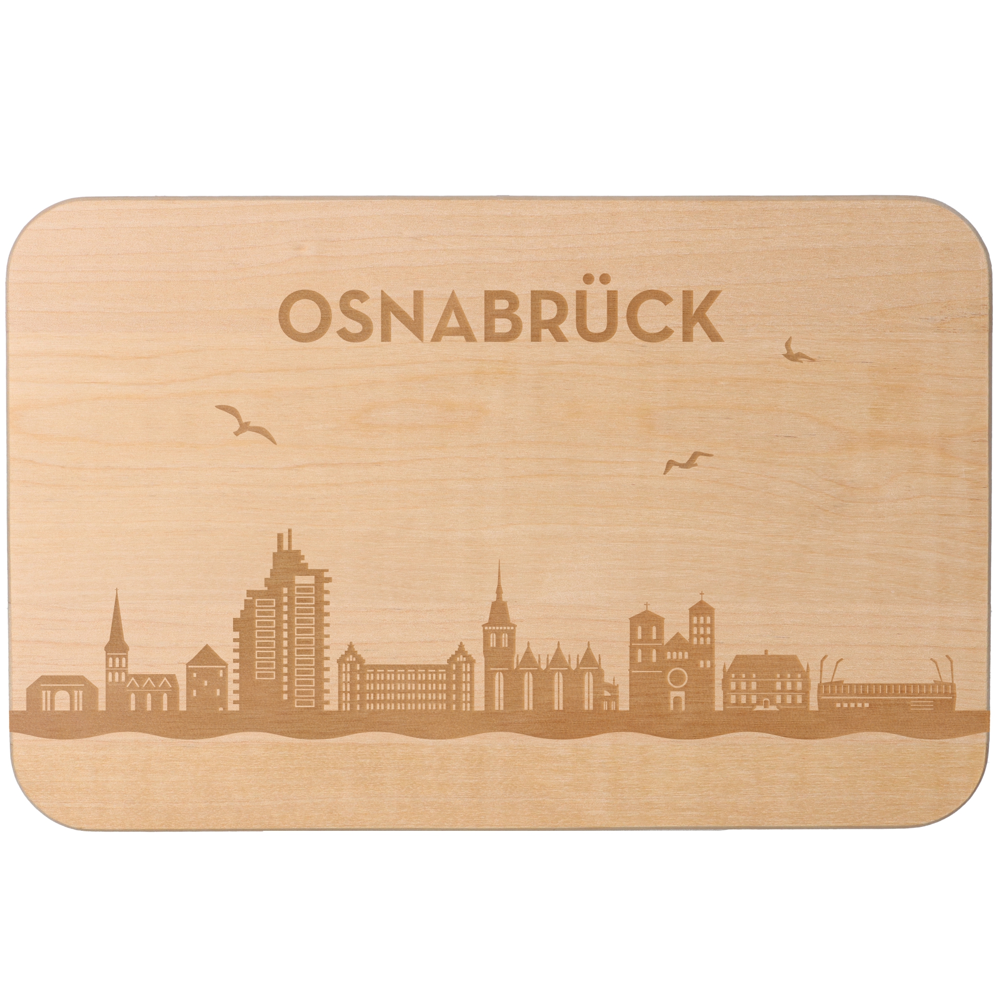 Frühstücksbrett Skyline Osnabrück Frühstücksbrett Skyline Osnabrück