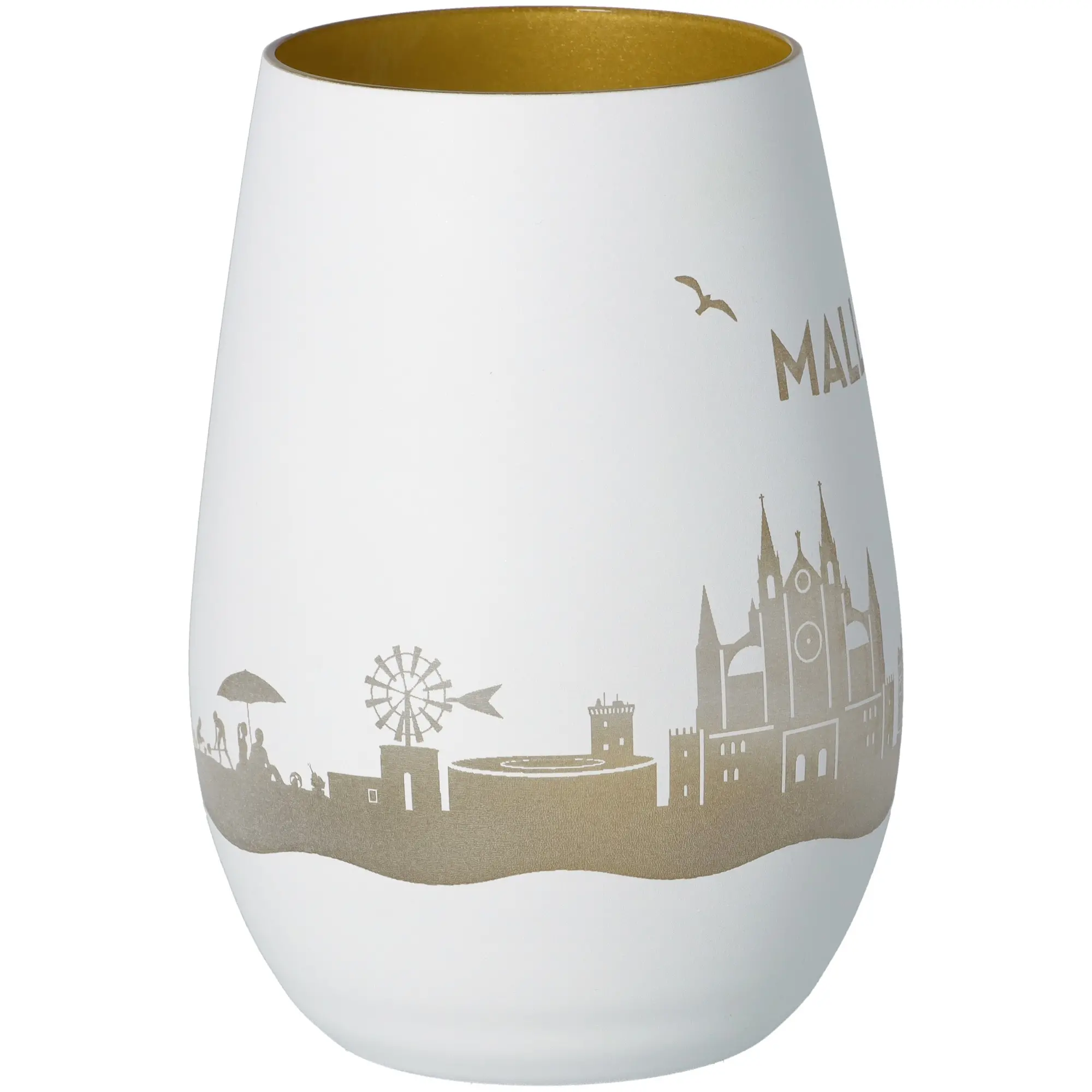 Windlicht Skyline Mallorca Töpferei, Krug, Vase, Kunst, Porzellan