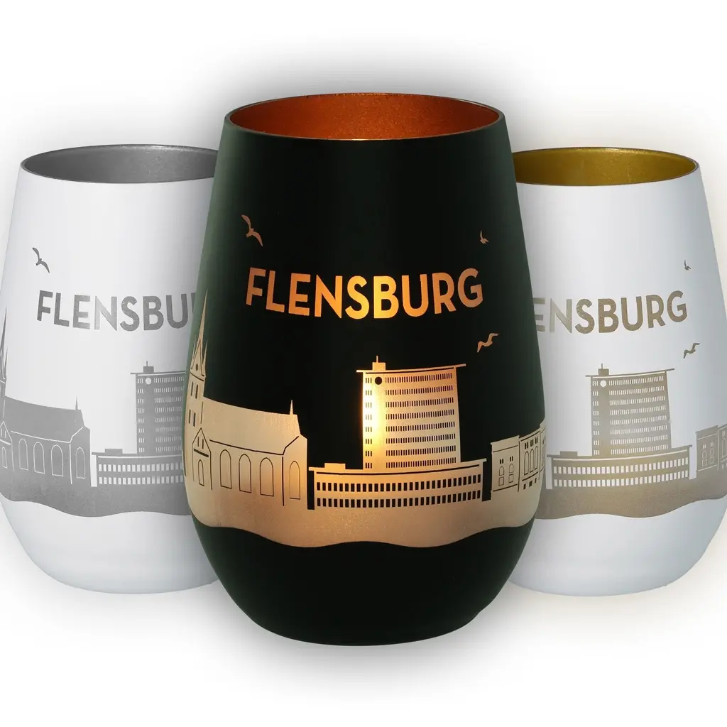 Kaffeebecher, Becher, Glas, Fenstburg Stadtansicht, 3D-Design