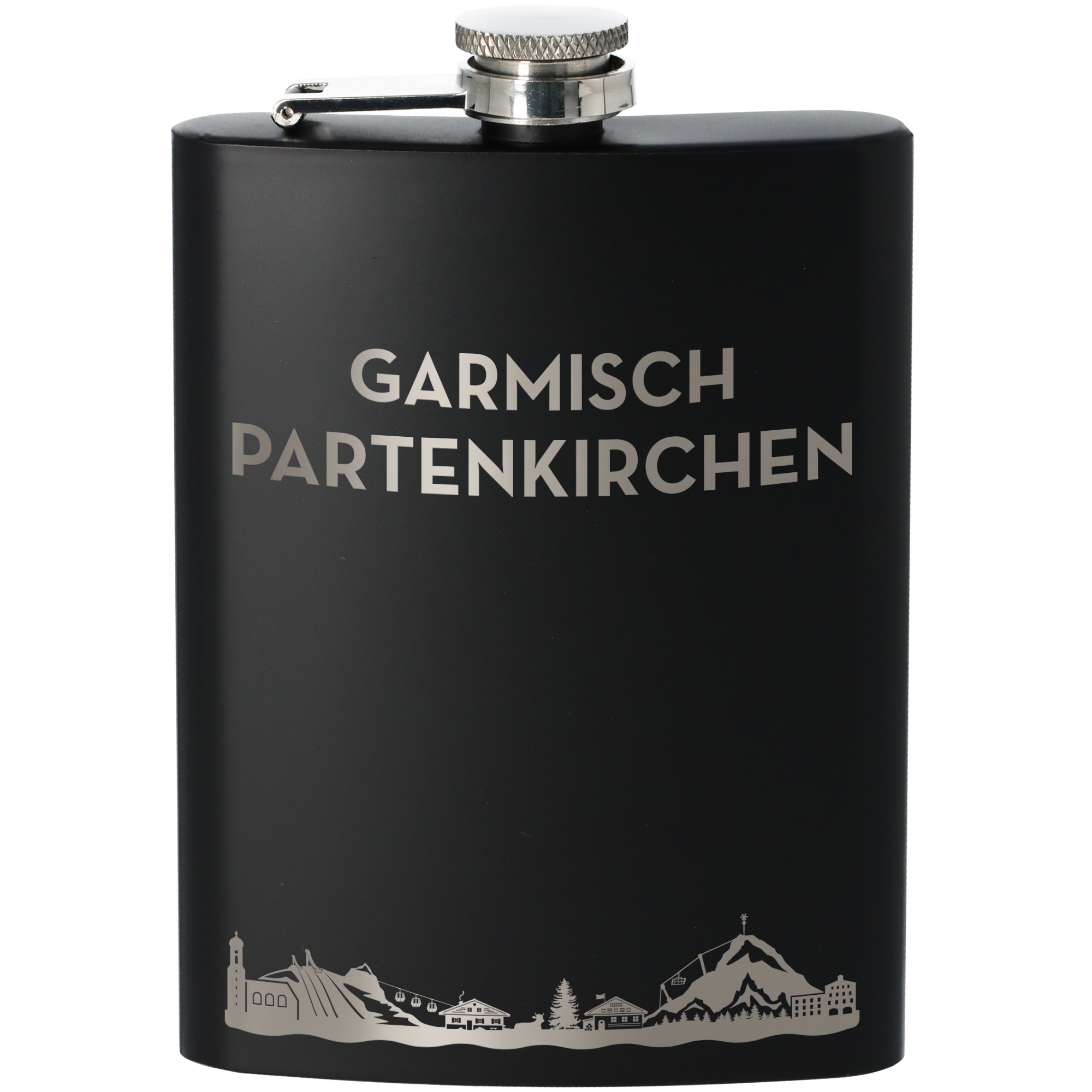 Flachmann Skyline Garmisch-Partenkirchen Flasche, Rasierwasser