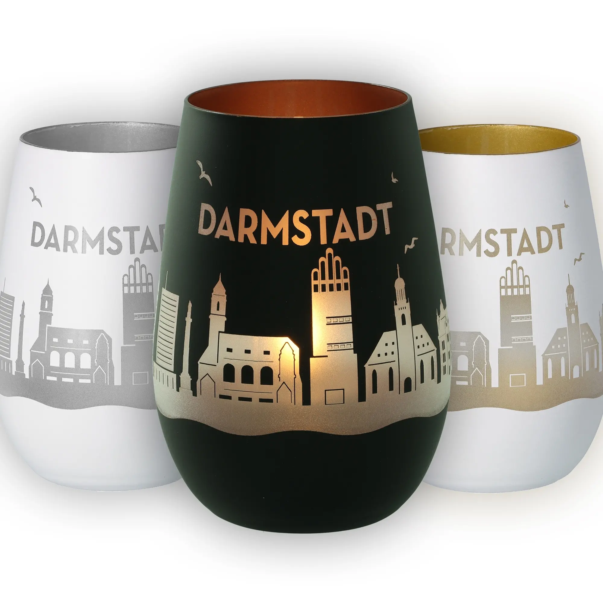 Darmstadt, Glas, Becher, Kunststoff, Silber