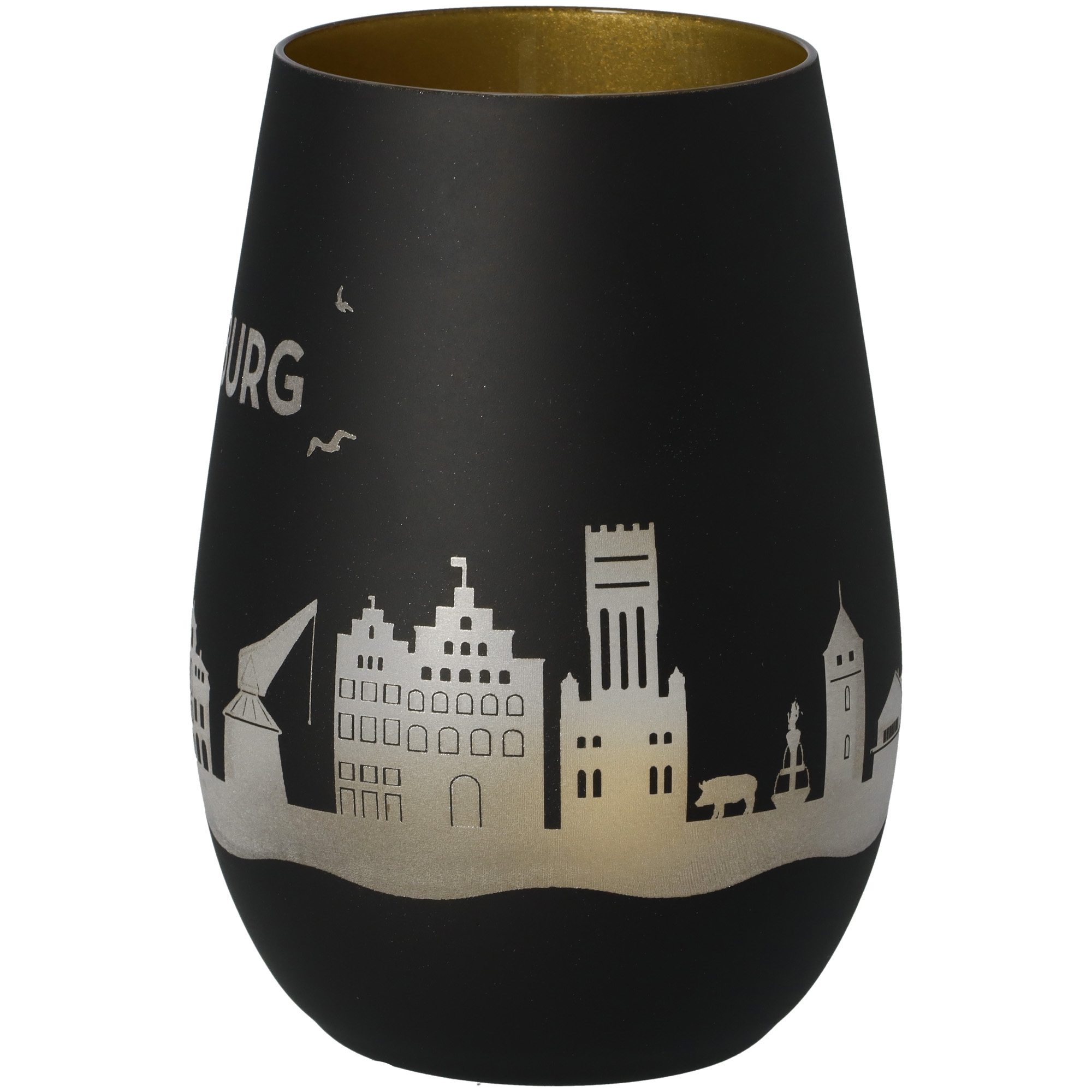 Windlicht Skyline Lüneburg Töpferei, Krug, Lampe