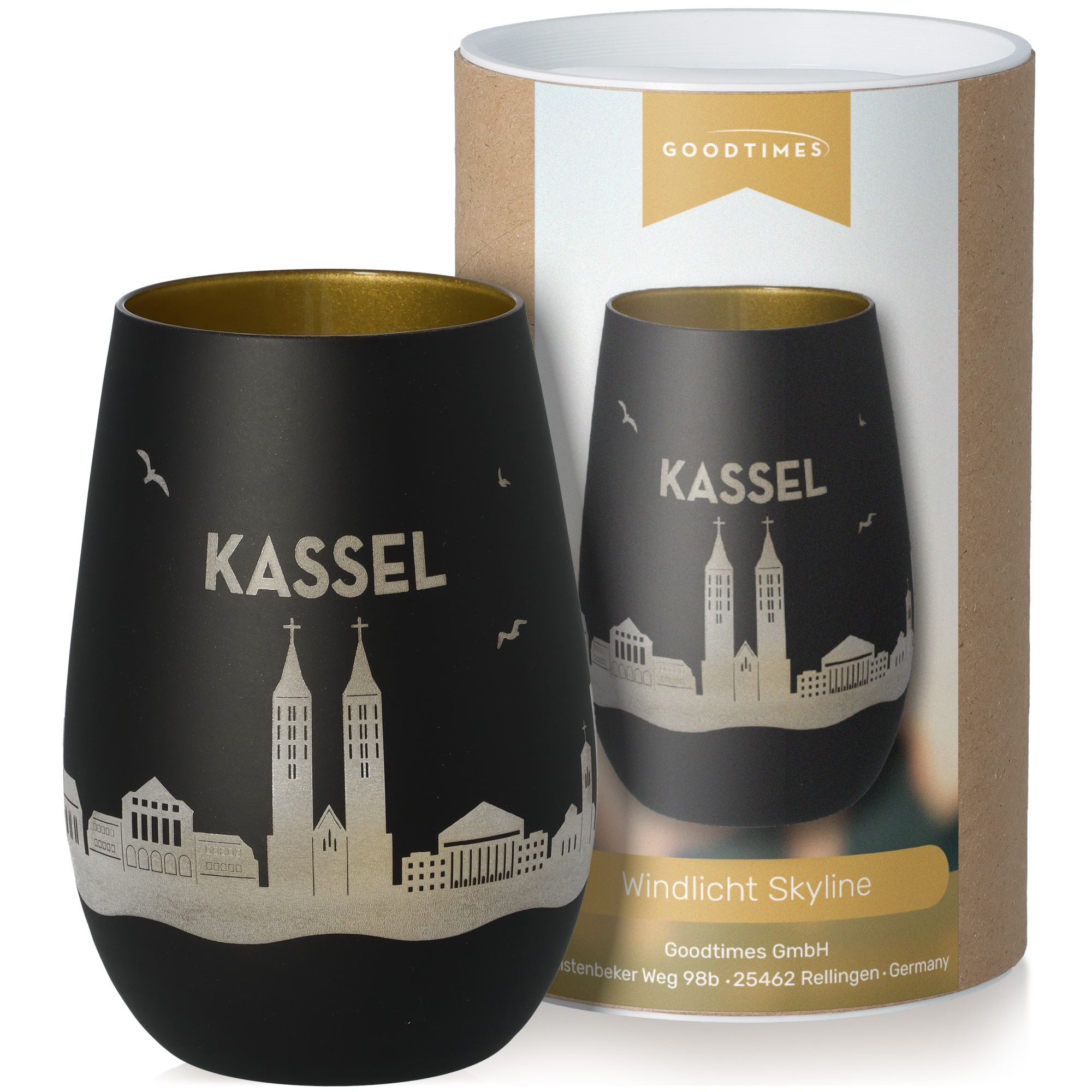 Windlicht Skyline Kassel Krug, Töpferei, Tasse