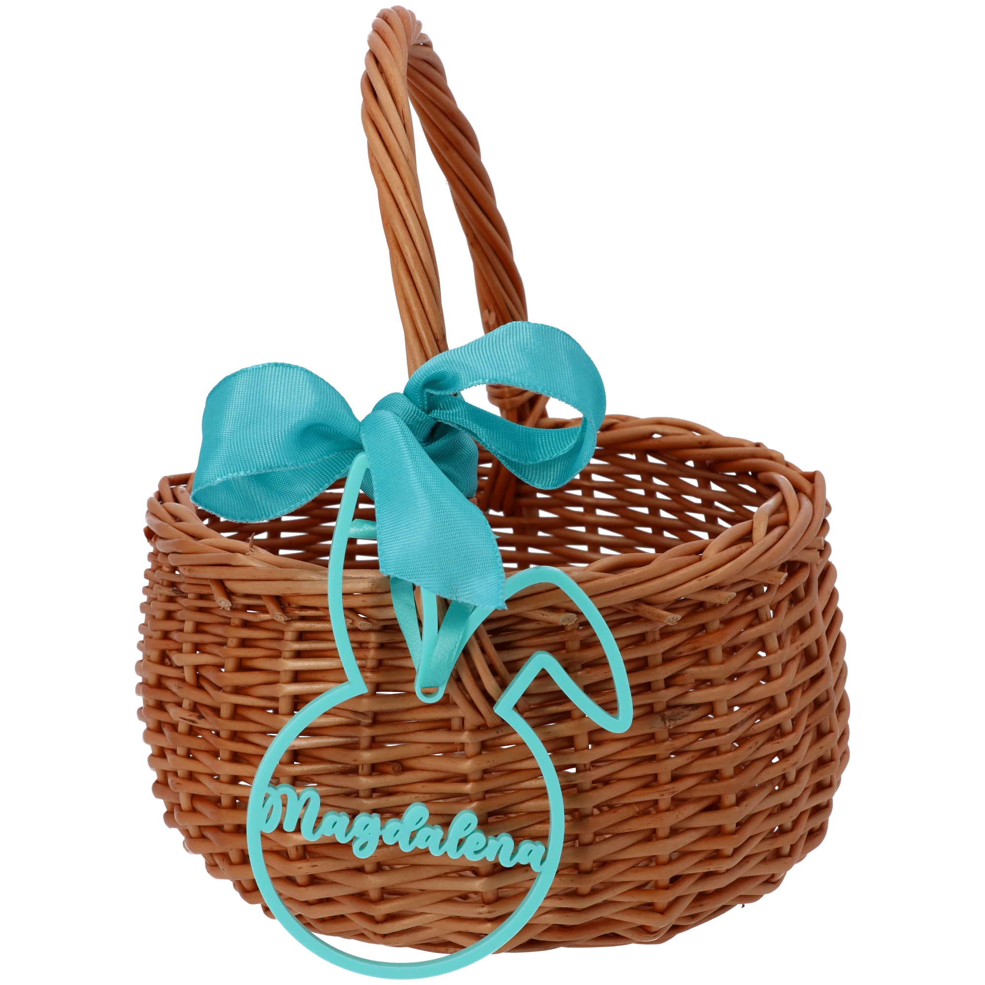 Osterkörbchen mit Hasenanhänger Osterkörbchen mit Hasenanhänger