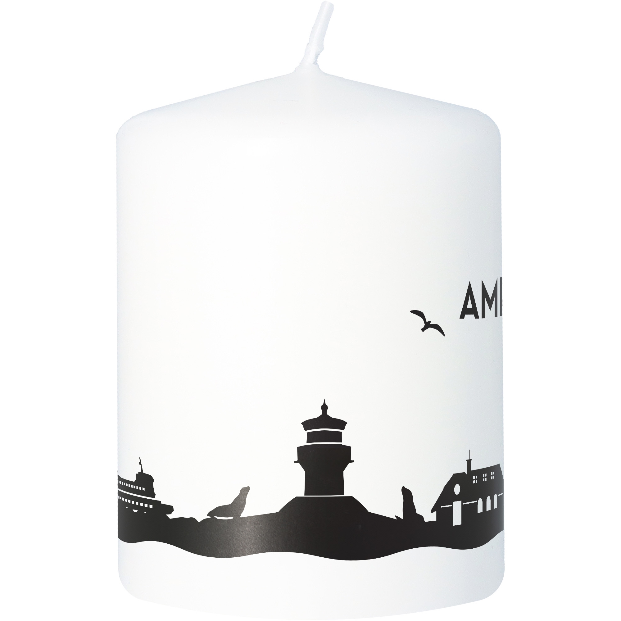 Stumpenkerze Skyline Amrum Stumpenkerze Skyline Amrum