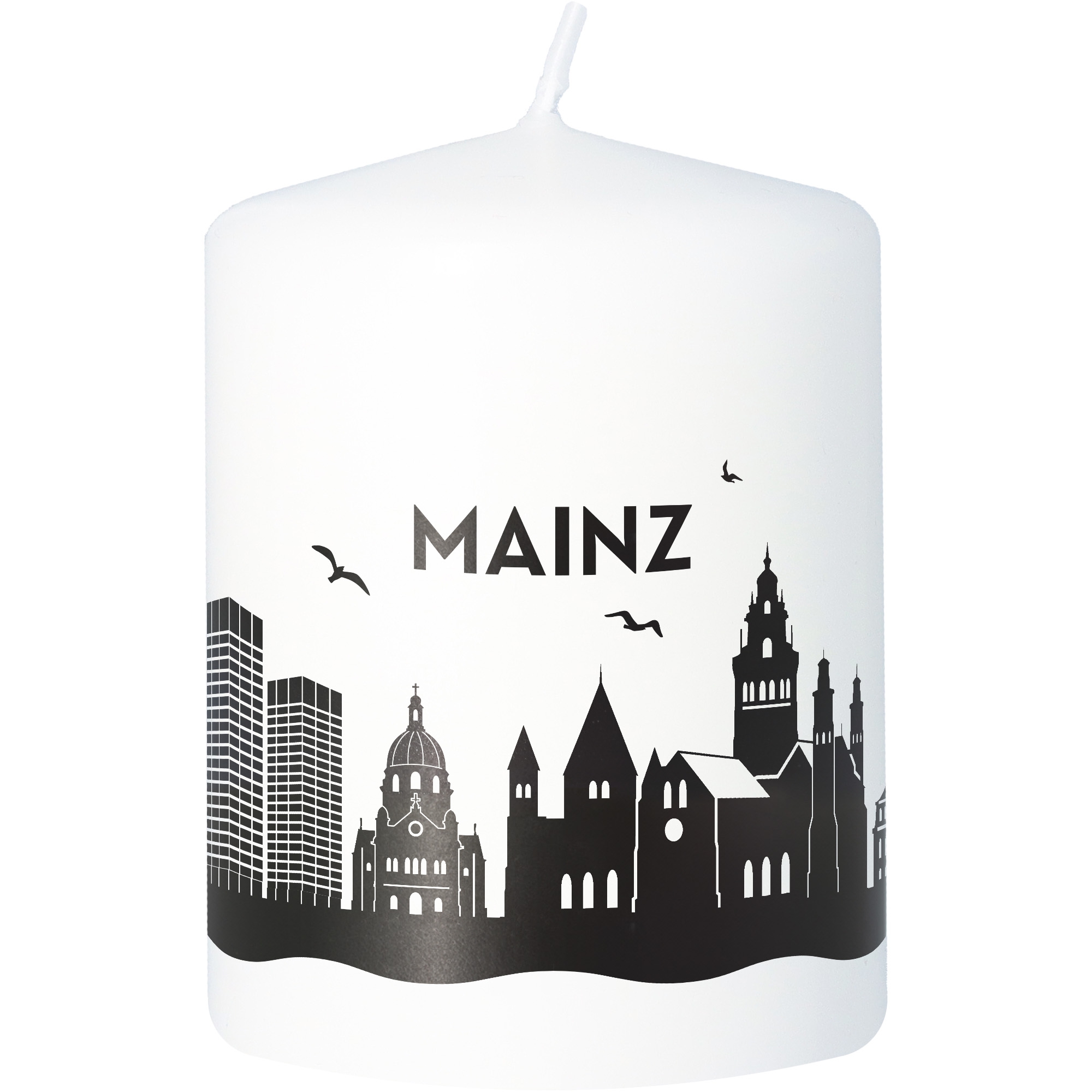 Stumpenkerze Skyline Mainz Stumpenkerze Skyline Mainz