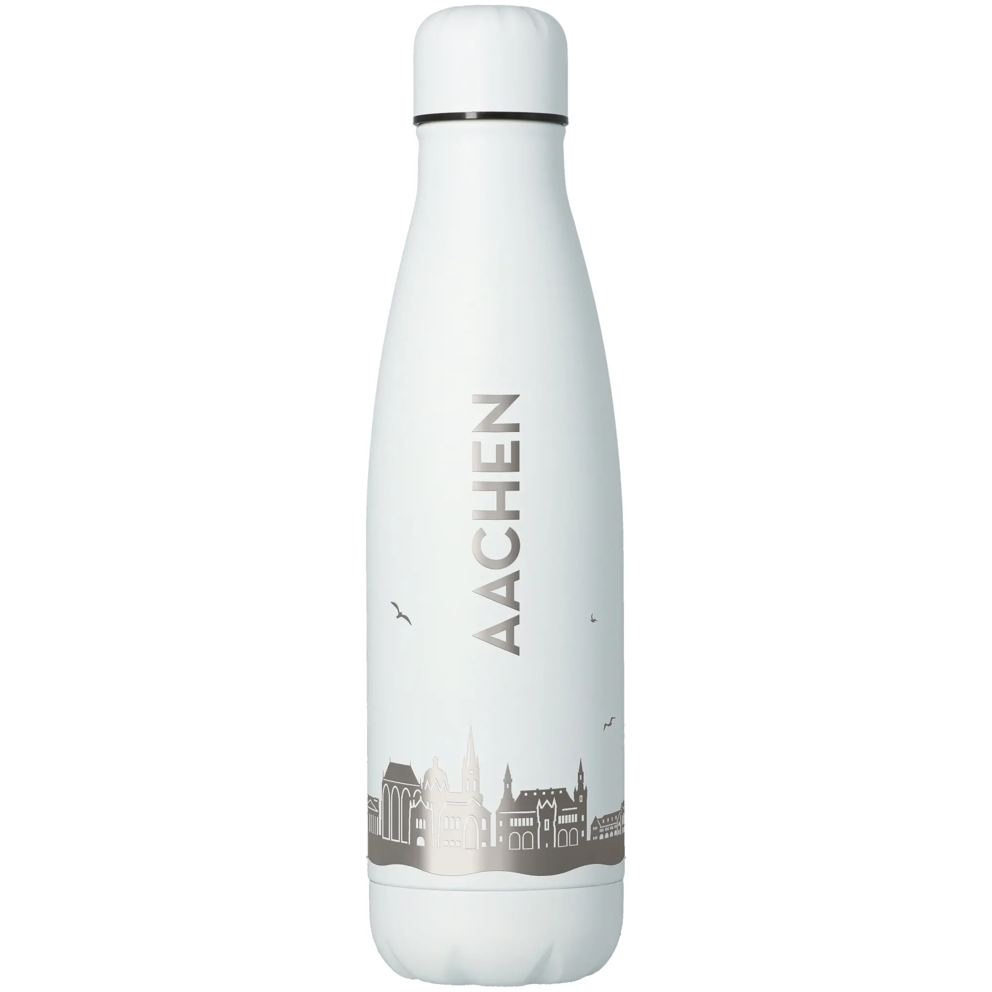 Flasche, Thermos, Trinkflasche, Stahl, Stadtansicht
