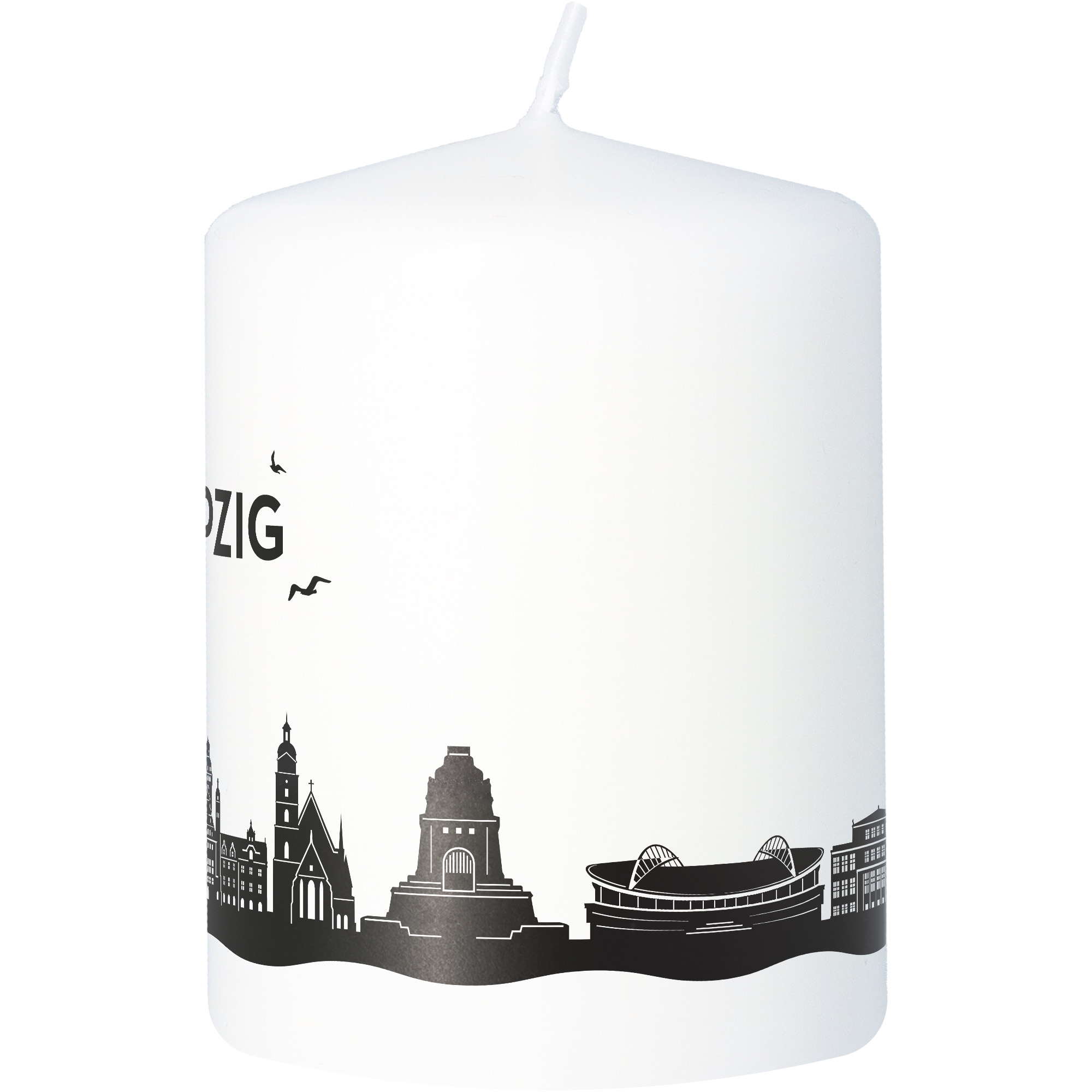 Stumpenkerze Skyline Leipzig Stumpenkerze Skyline Leipzig