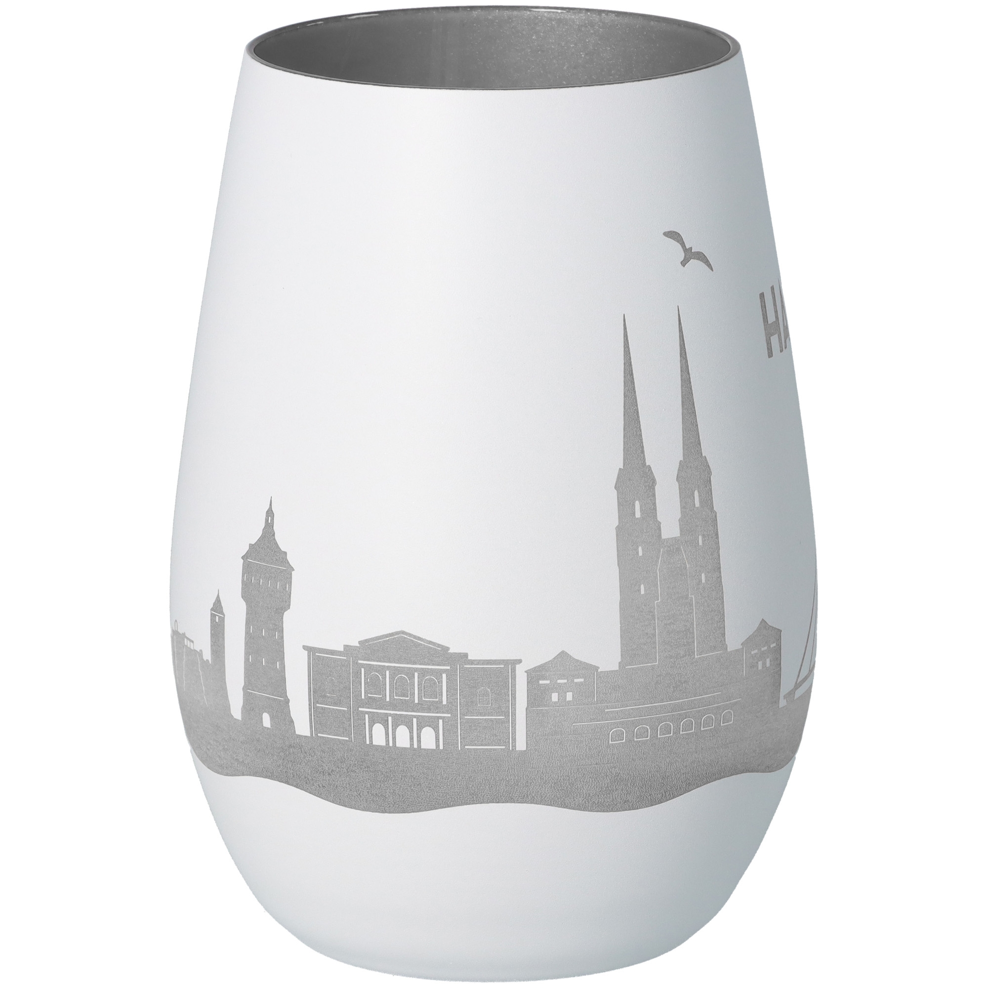Windlicht Skyline Halle Töpferei, Krug, Vase, Glas, Porzellan