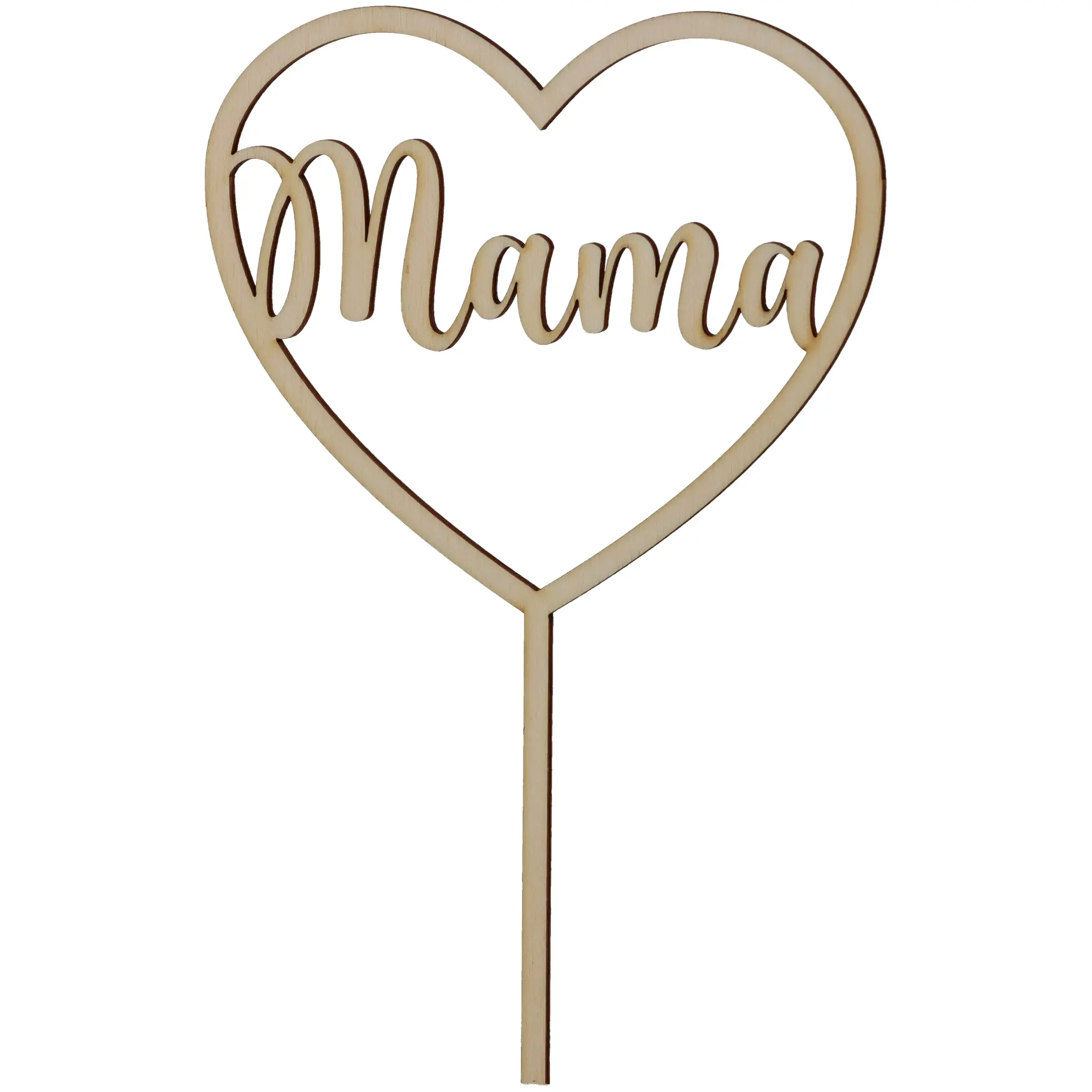 Cake Topper "Mama" klein aus Holz