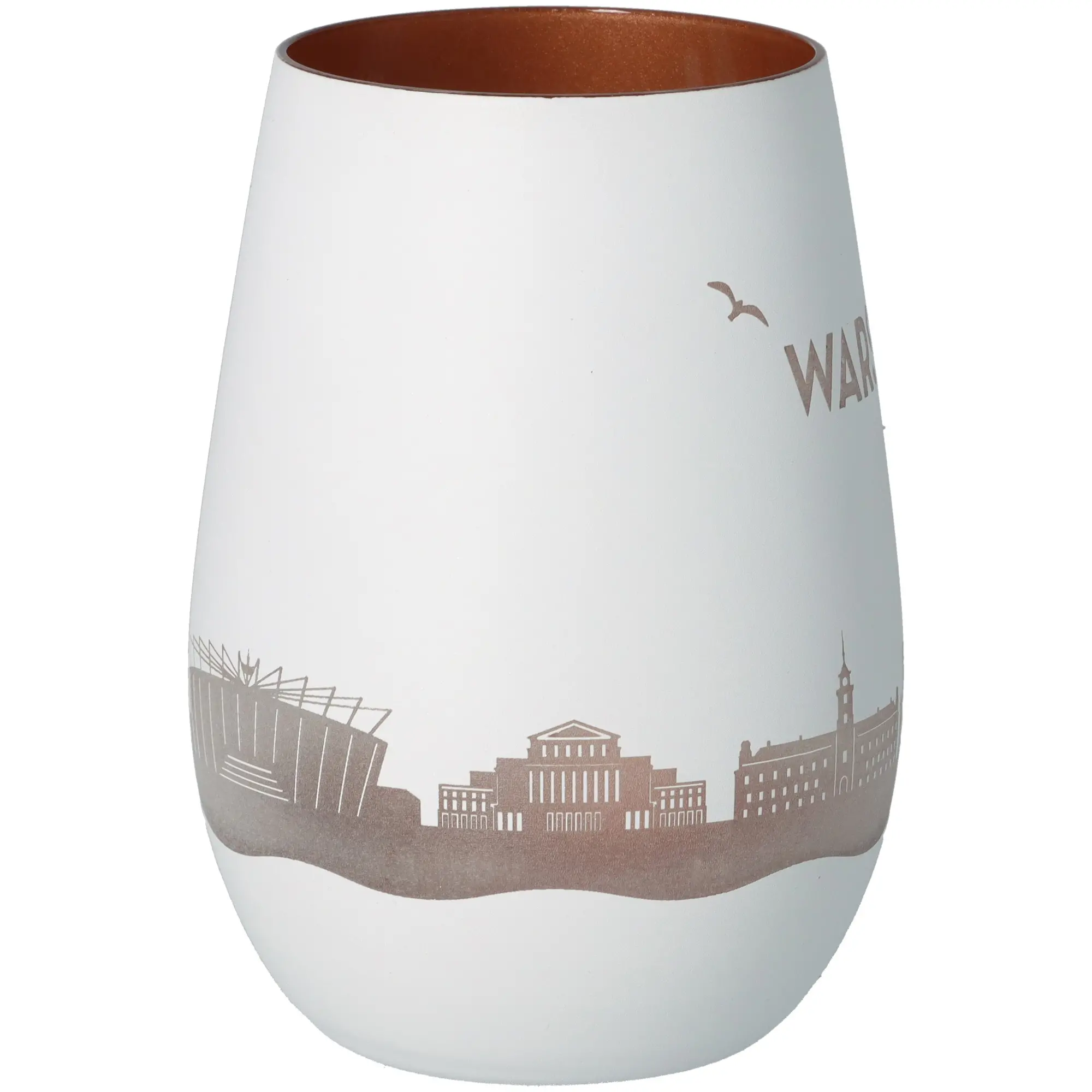 Vase, Porzellan, Weiß, Stadtansicht, Höhe