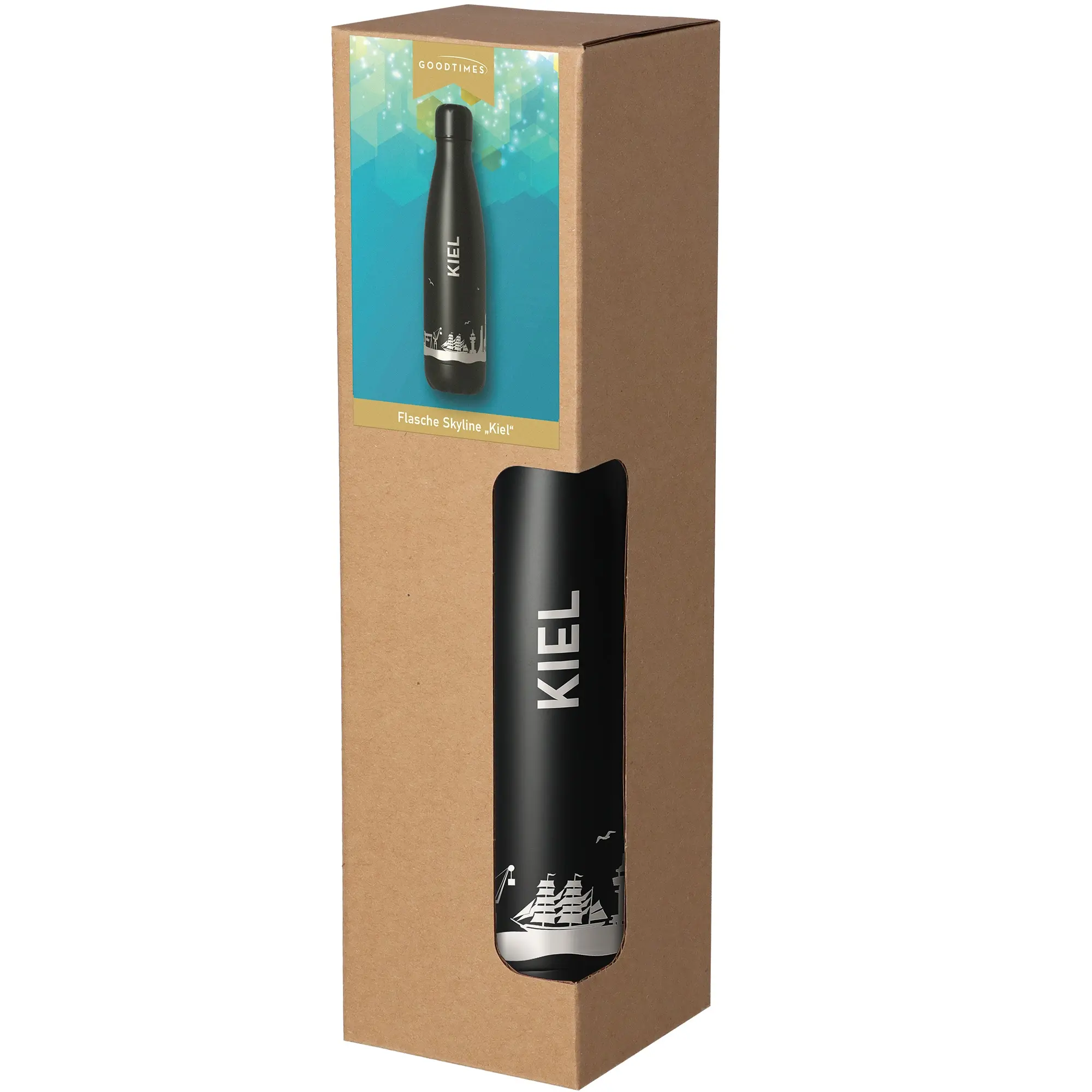 Trinkflasche Skyline Kiel