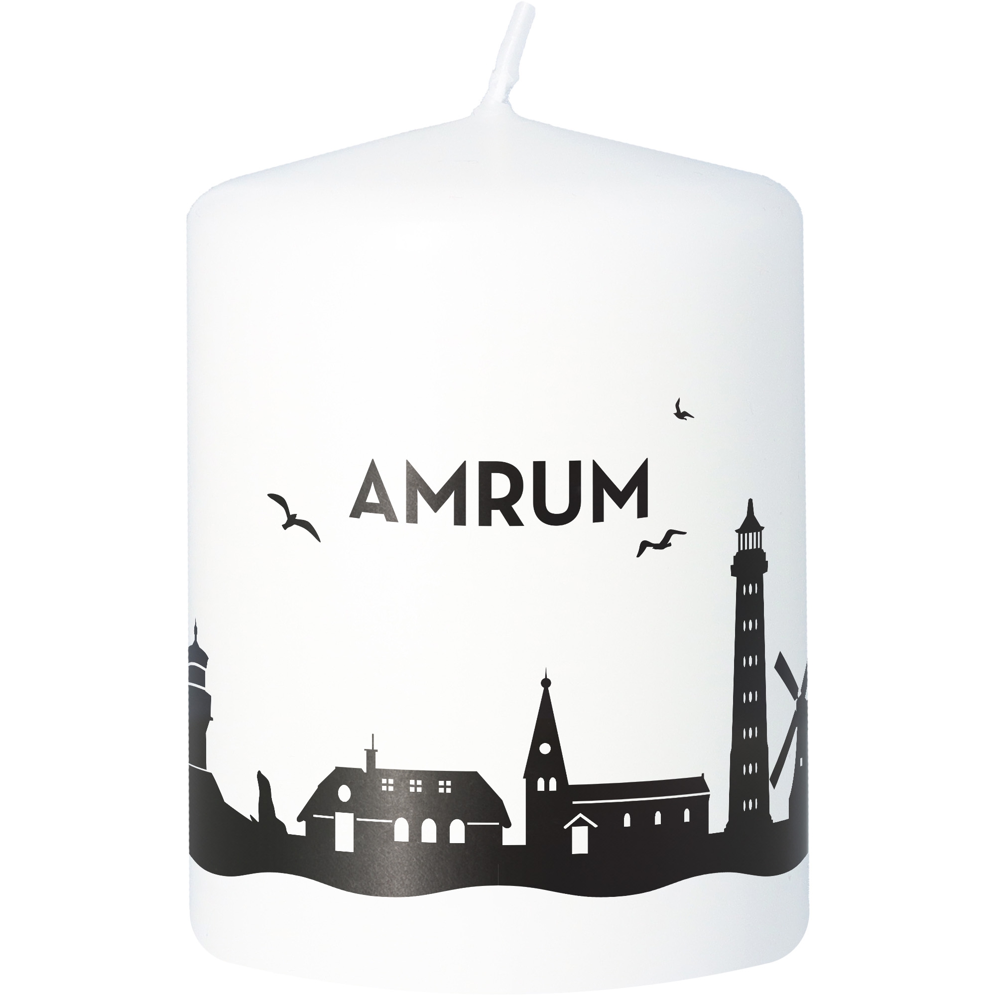 Stumpenkerze Skyline Amrum Stumpenkerze Skyline Amrum