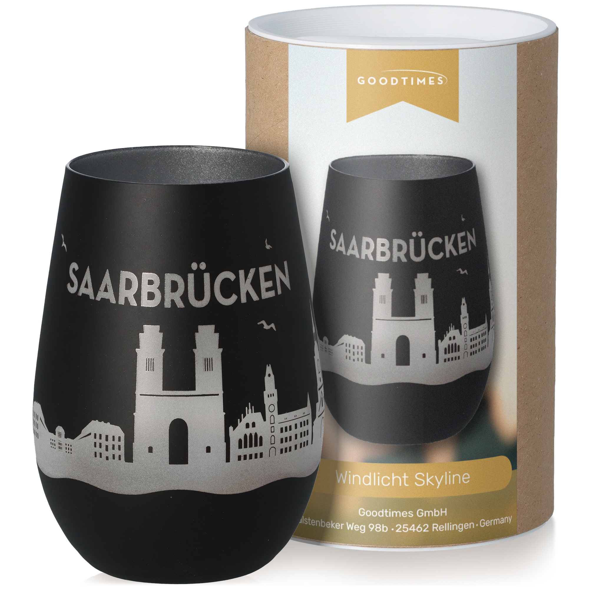 Windlicht Skyline Saarbrücken