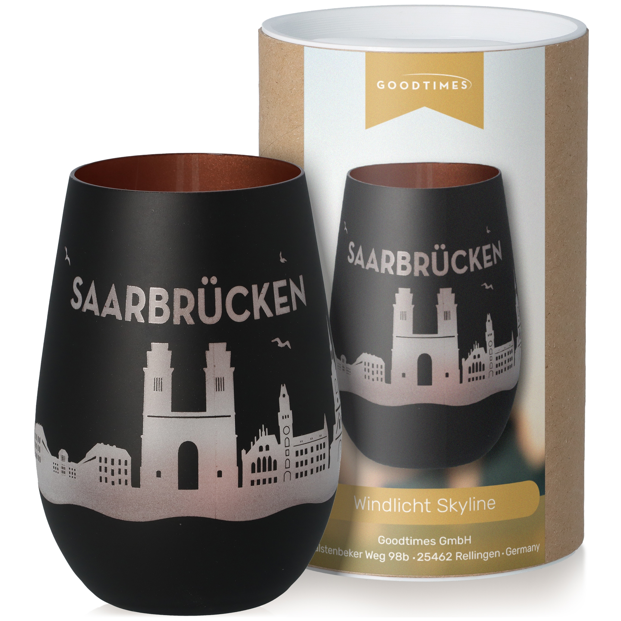 Windlicht Skyline Saarbrücken