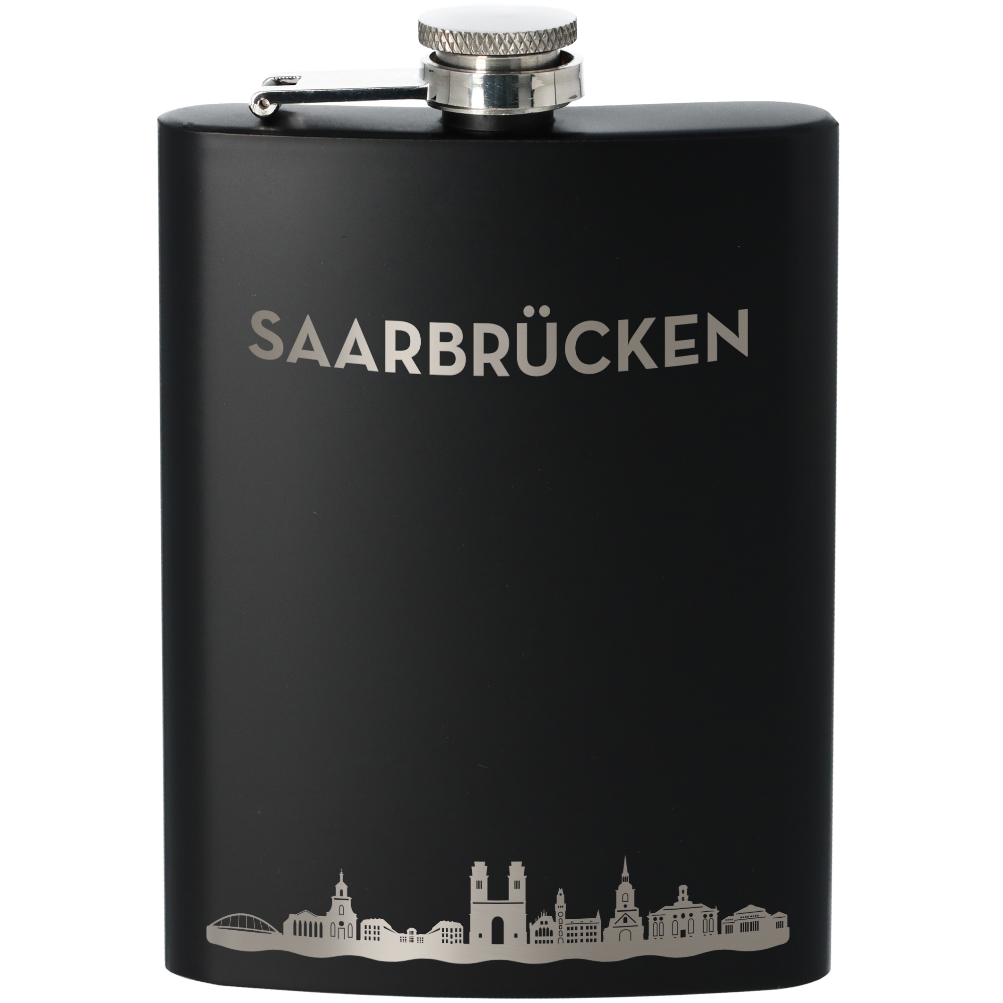 Flachmann Skyline Saarbrücken Flasche, Rasierwasser
