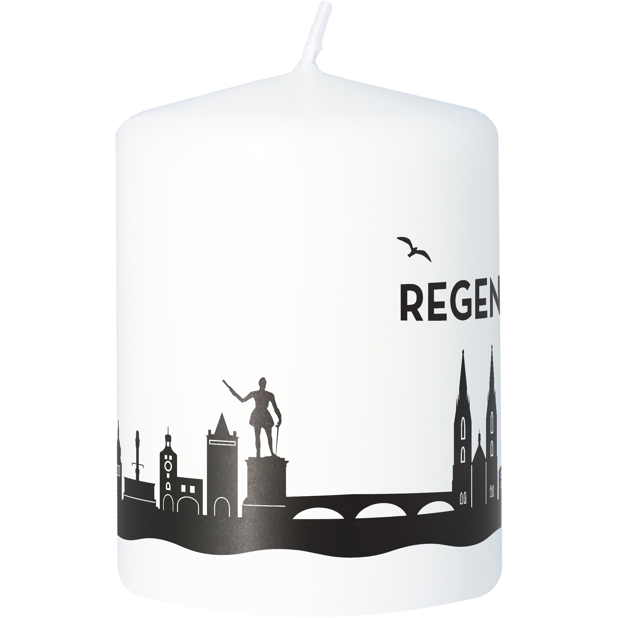 Stumpenkerze Skyline Regensburg