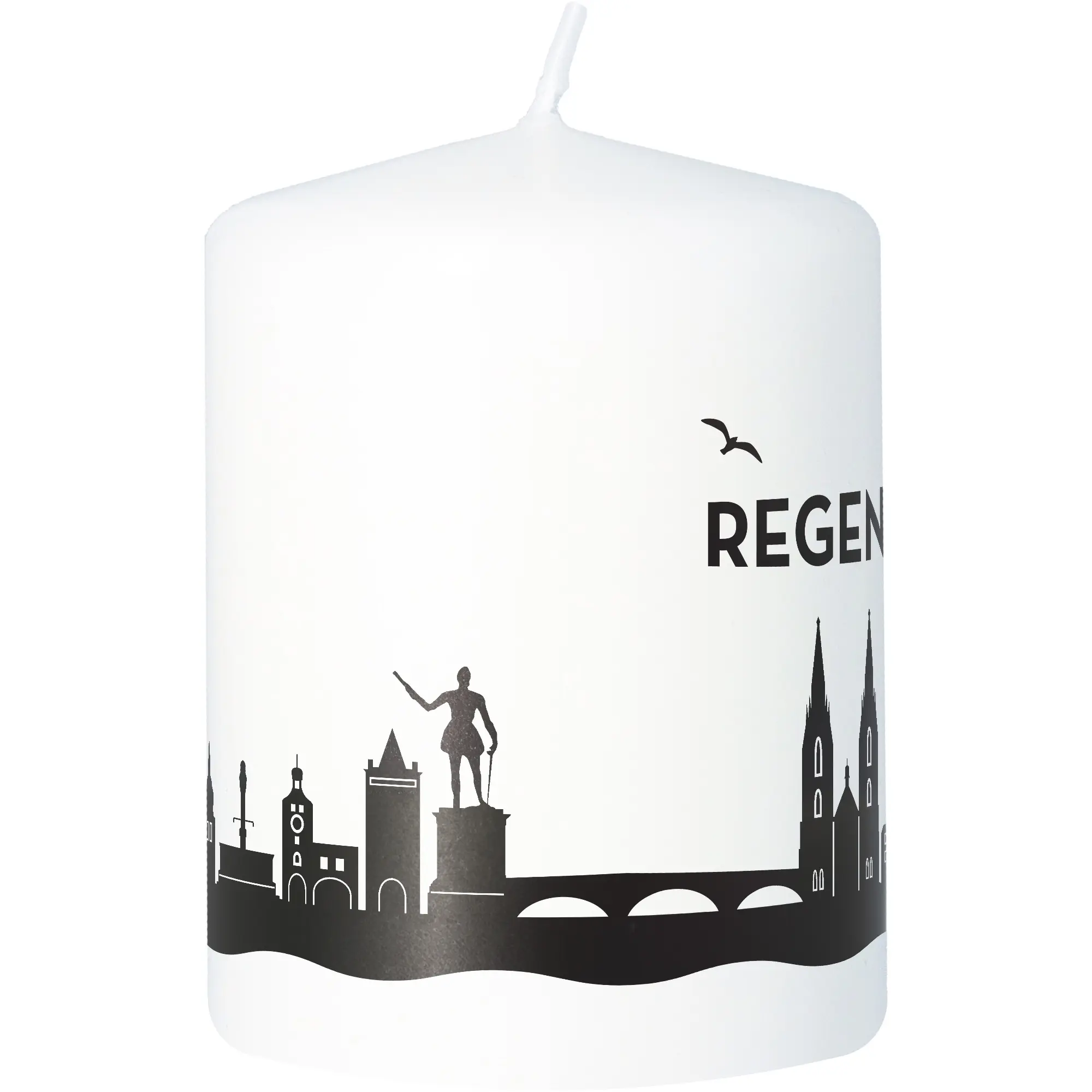Stumpenkerze Skyline Regensburg
