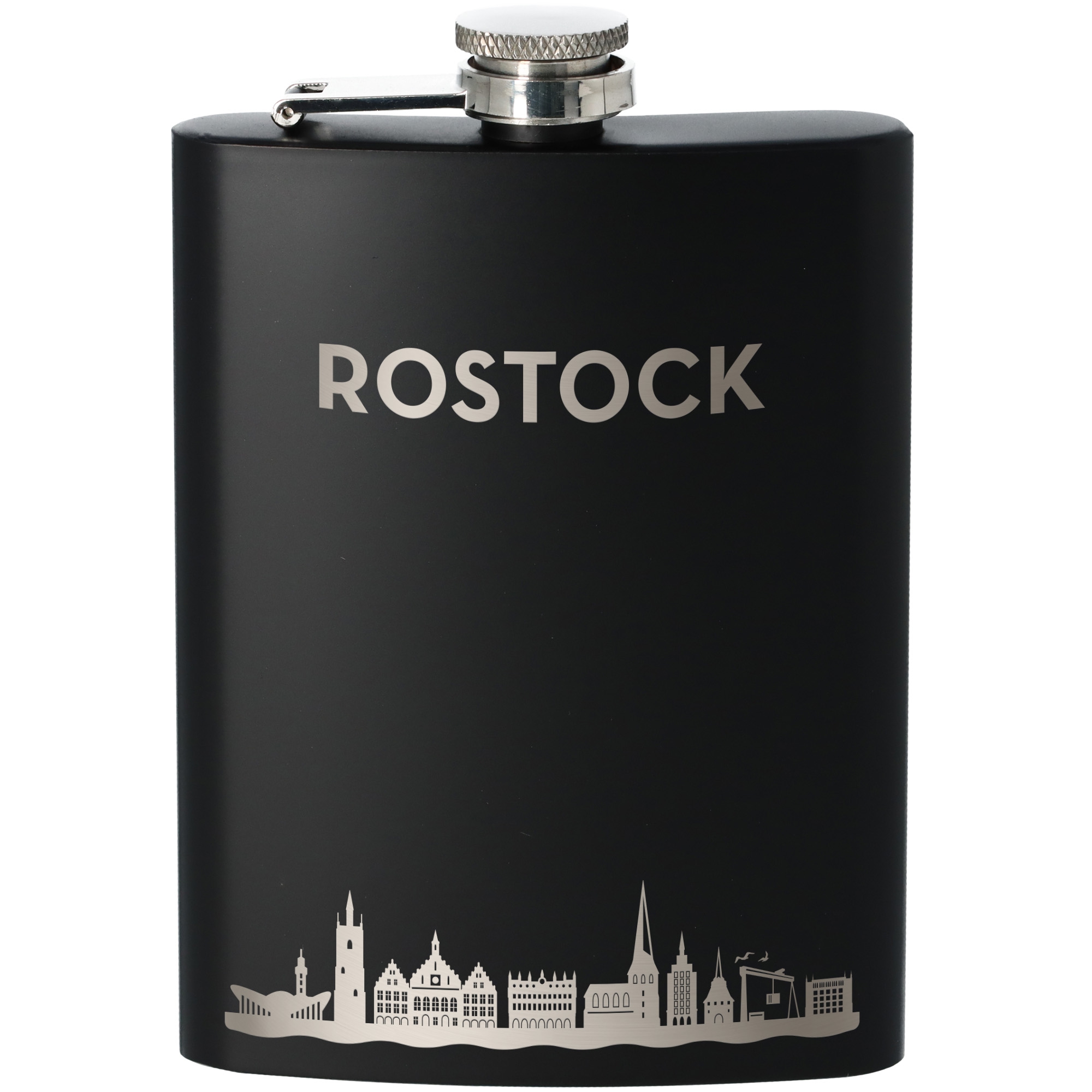 Flachmann Skyline Rostock Flasche, Rasierwasser