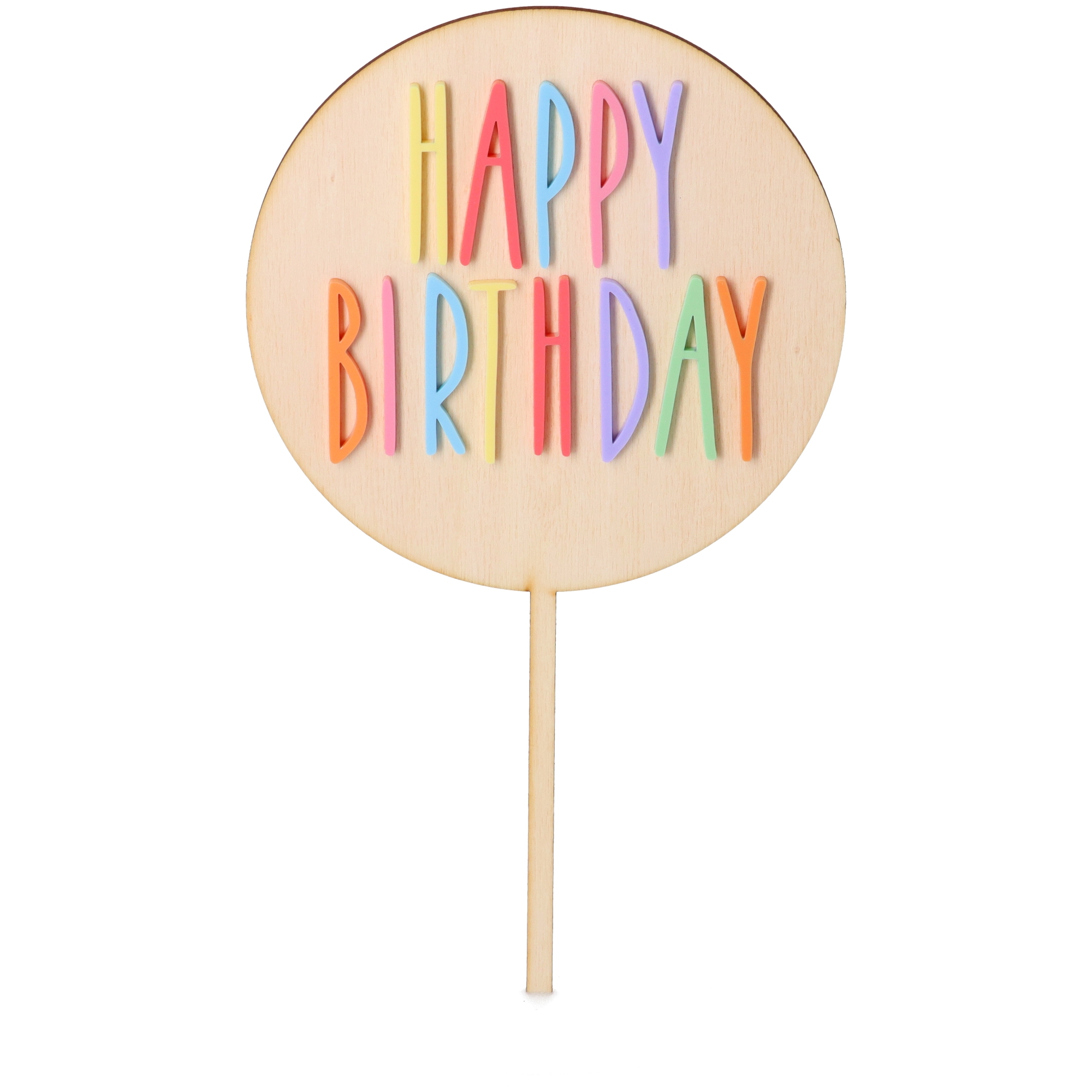 Cake Topper "Happy Birthday"