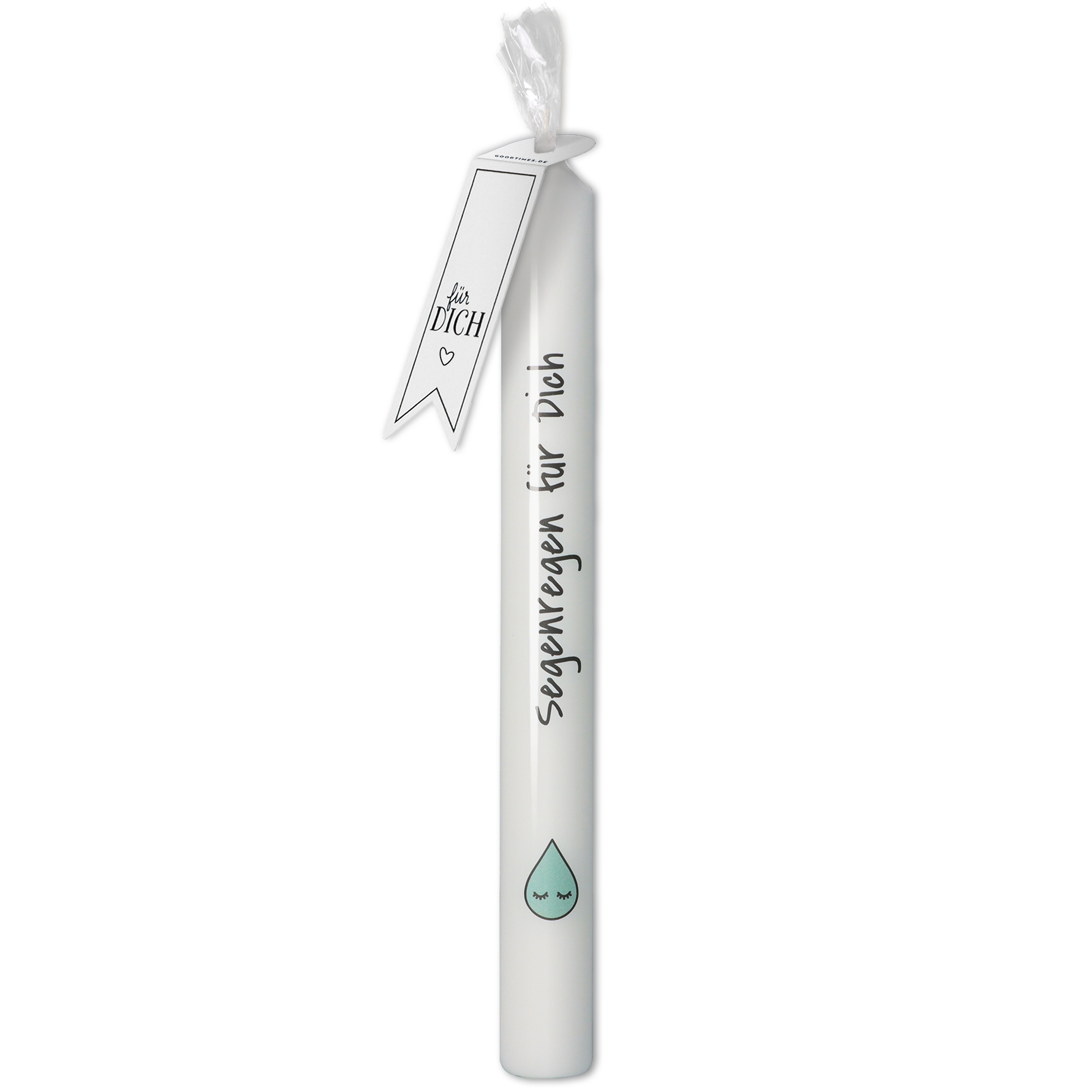 Stabkerze "Segenregen für dich" Stabkerze "Segenregen für dich"