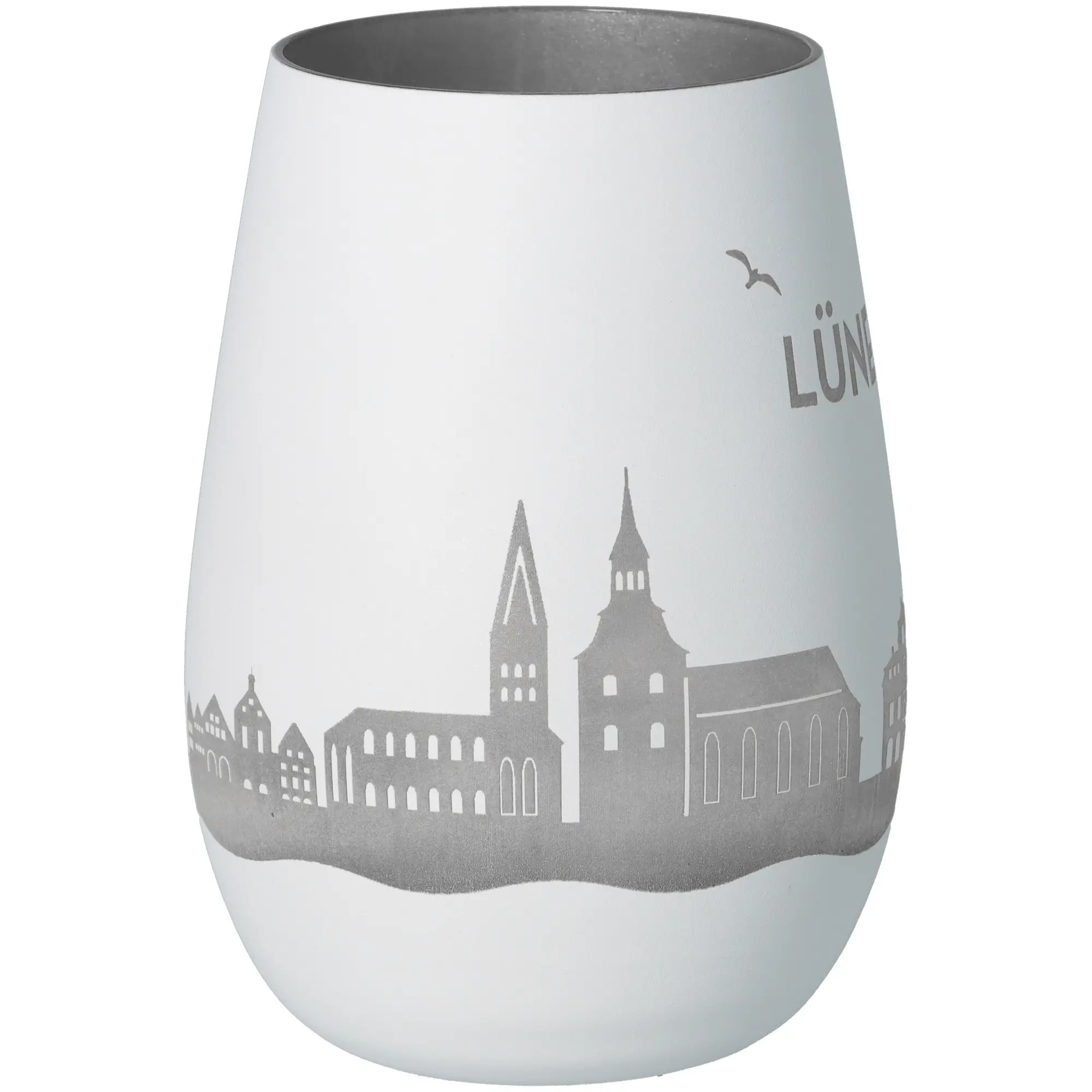 Windlicht Skyline Lüneburg Töpferei, Glas, Einmachglas