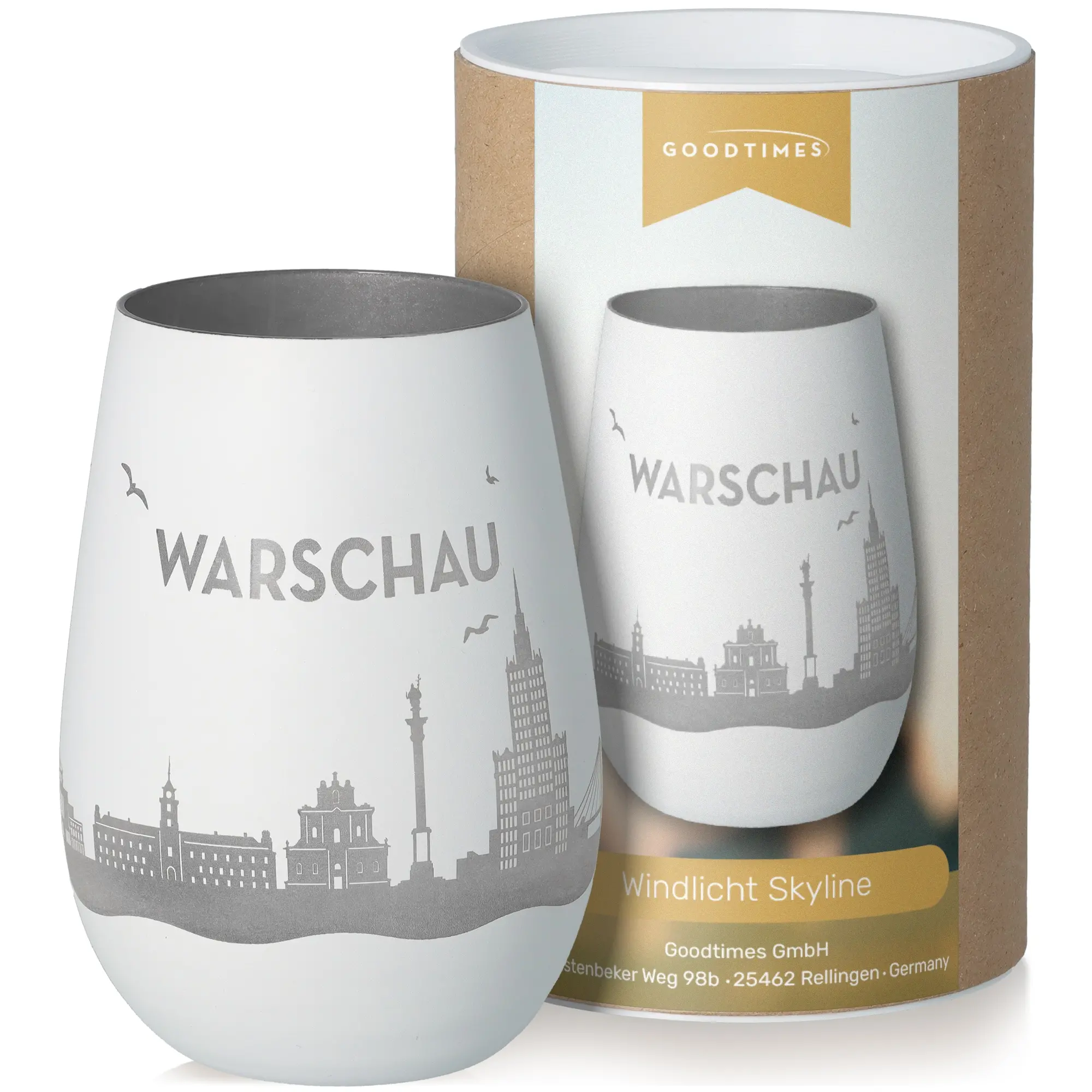 Glasbecher, kaminlos, windlicht, Stadt-Silhouette, Wolkgrahm