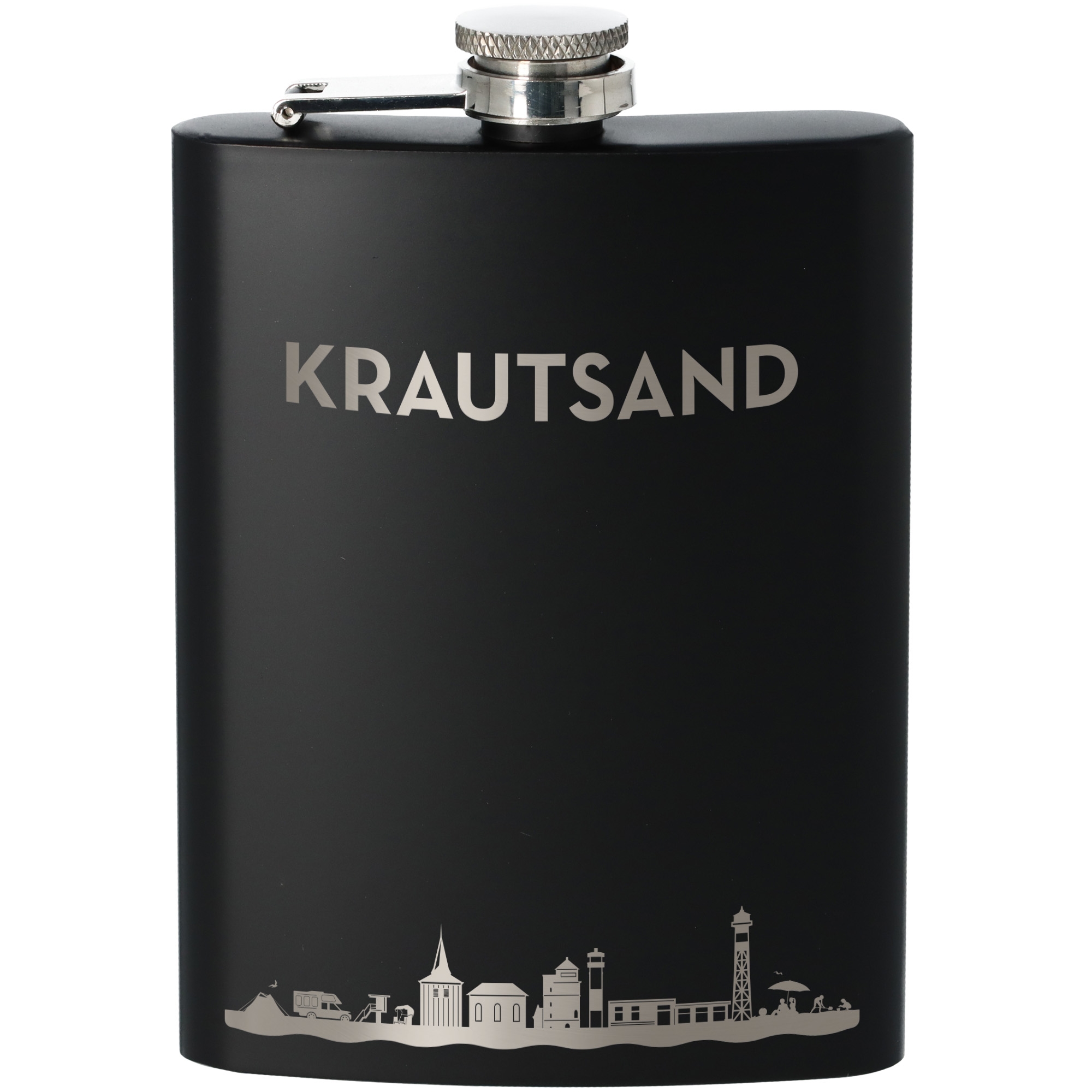 Flachmann Skyline Krautsand Flasche, Rasierwasser