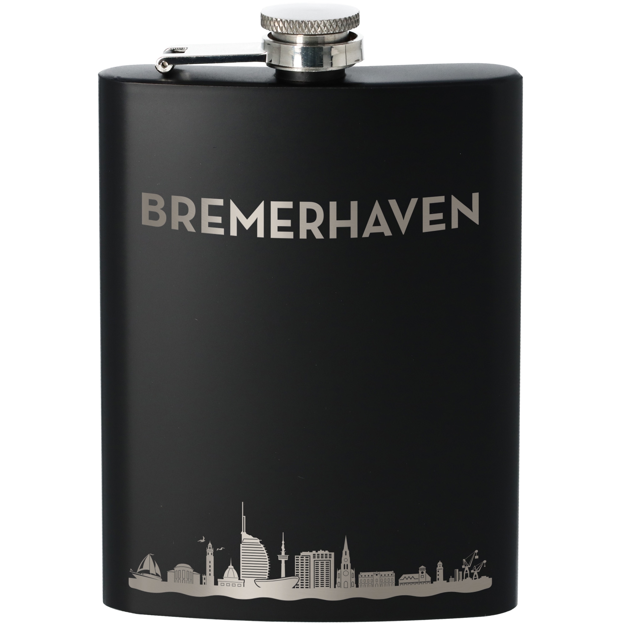 Flachmann Skyline Bremerhaven Flasche, Rasierwasser