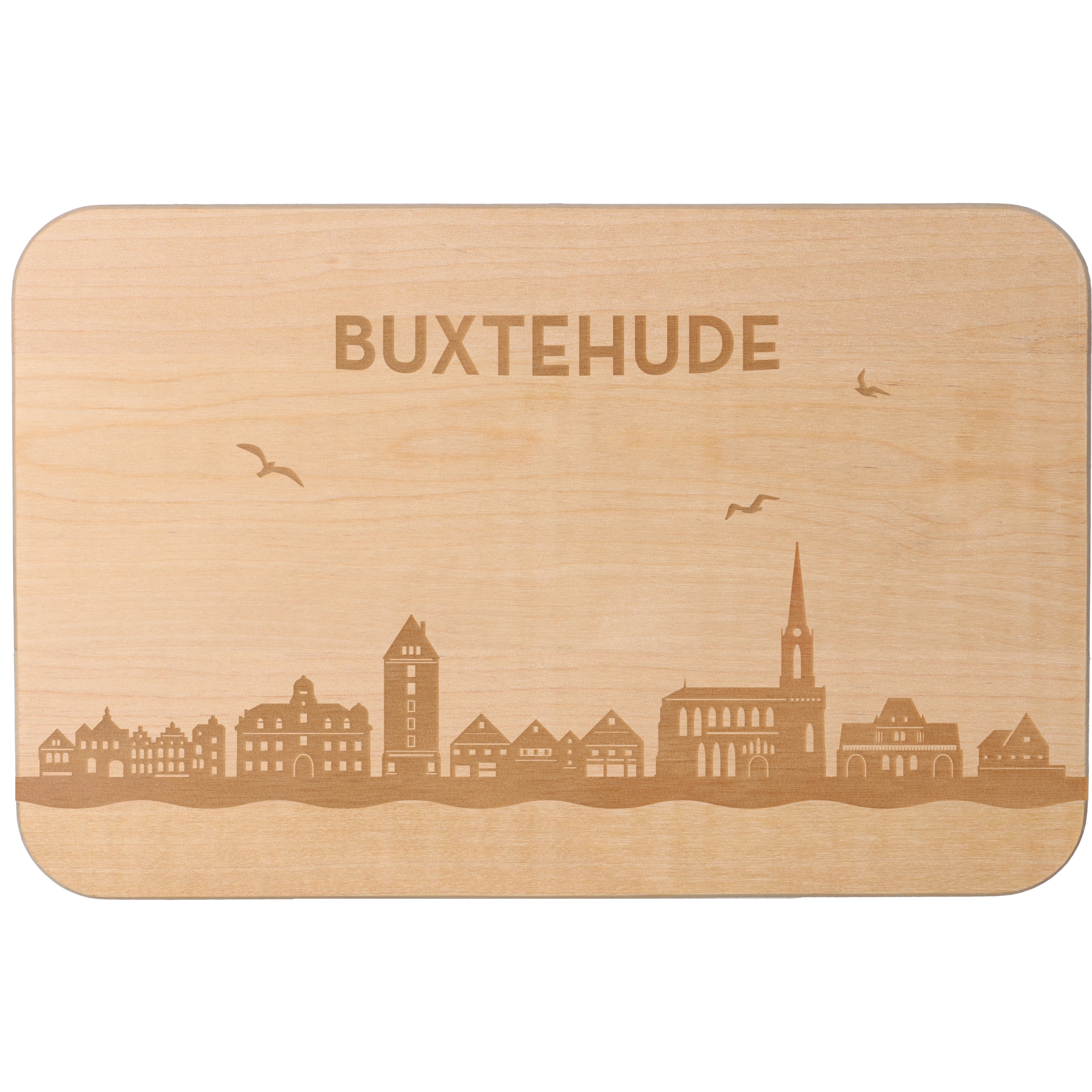 Frühstücksbrett Skyline Buxtehude Frühstücksbrett Skyline Buxtehude