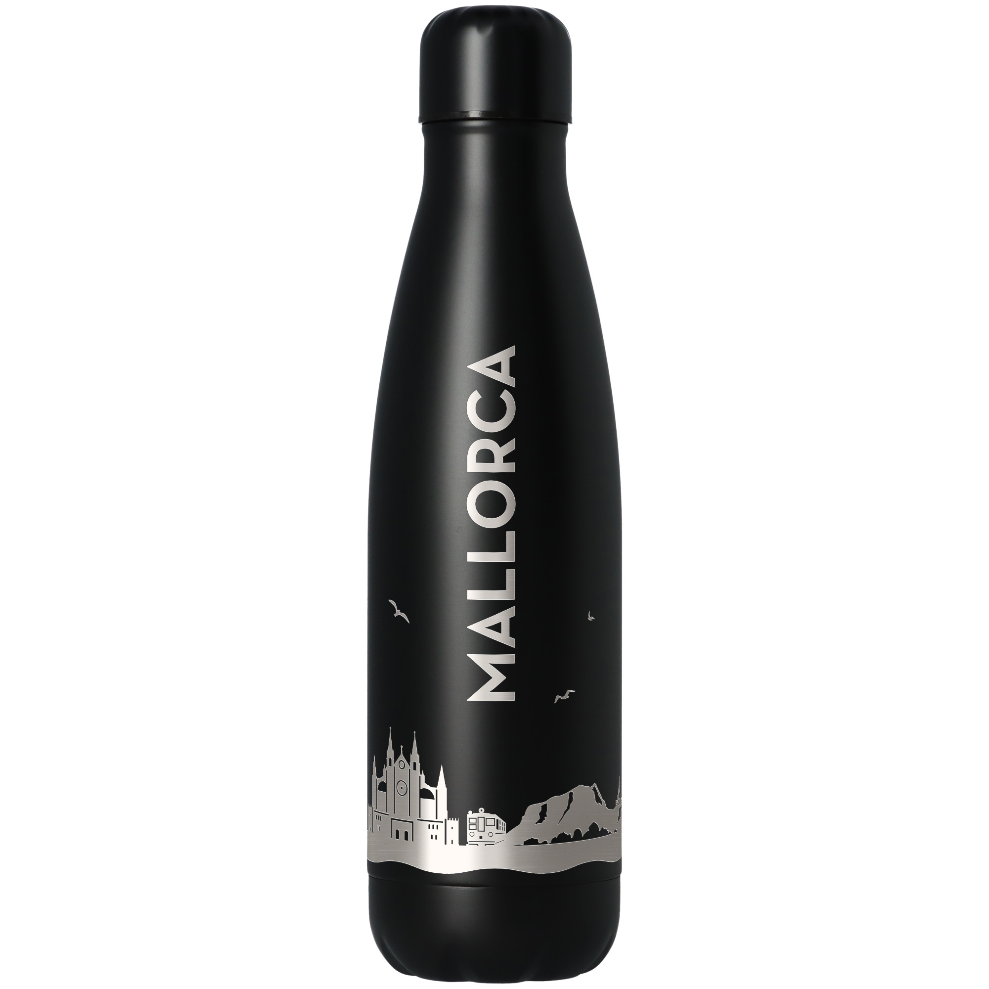 Trinkflasche Skyline Mallorca Flasche, Wasserflasche, Shaker