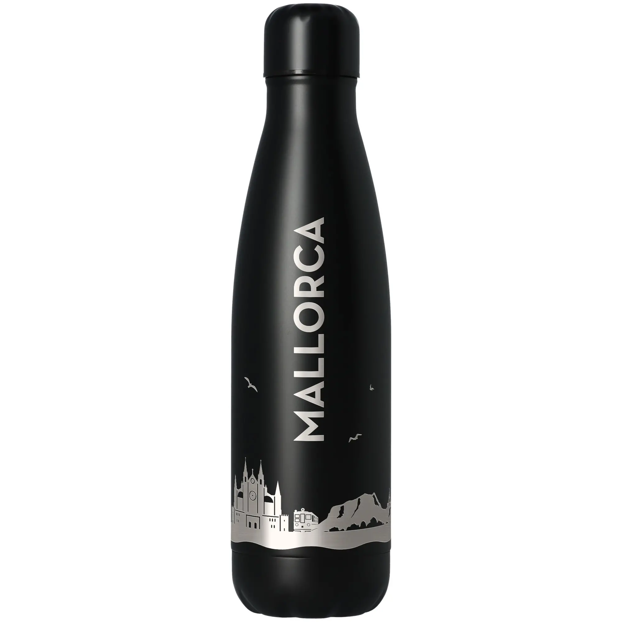 Trinkflasche Skyline Mallorca Flasche, Wasserflasche, Shaker