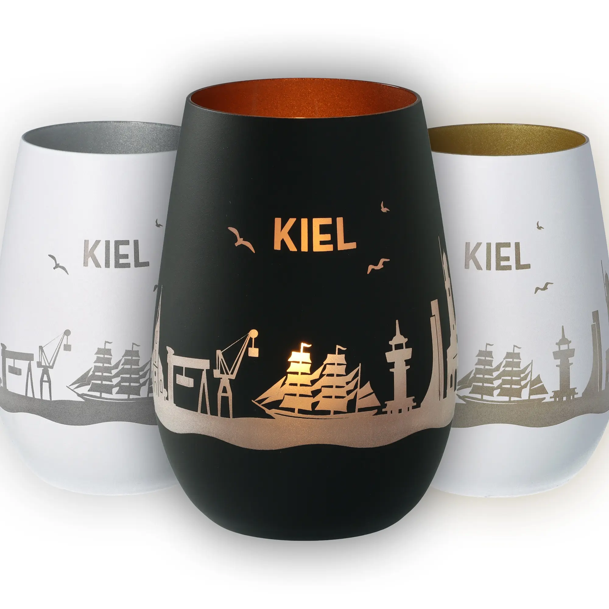 Windlicht Skyline Kiel