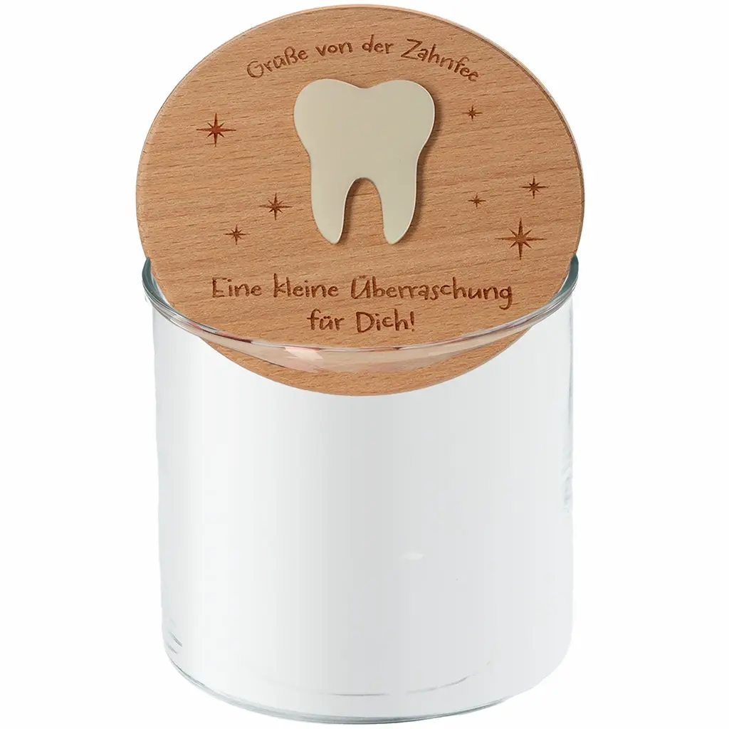 Geschenkglas "Grüße von der Zahnfee"