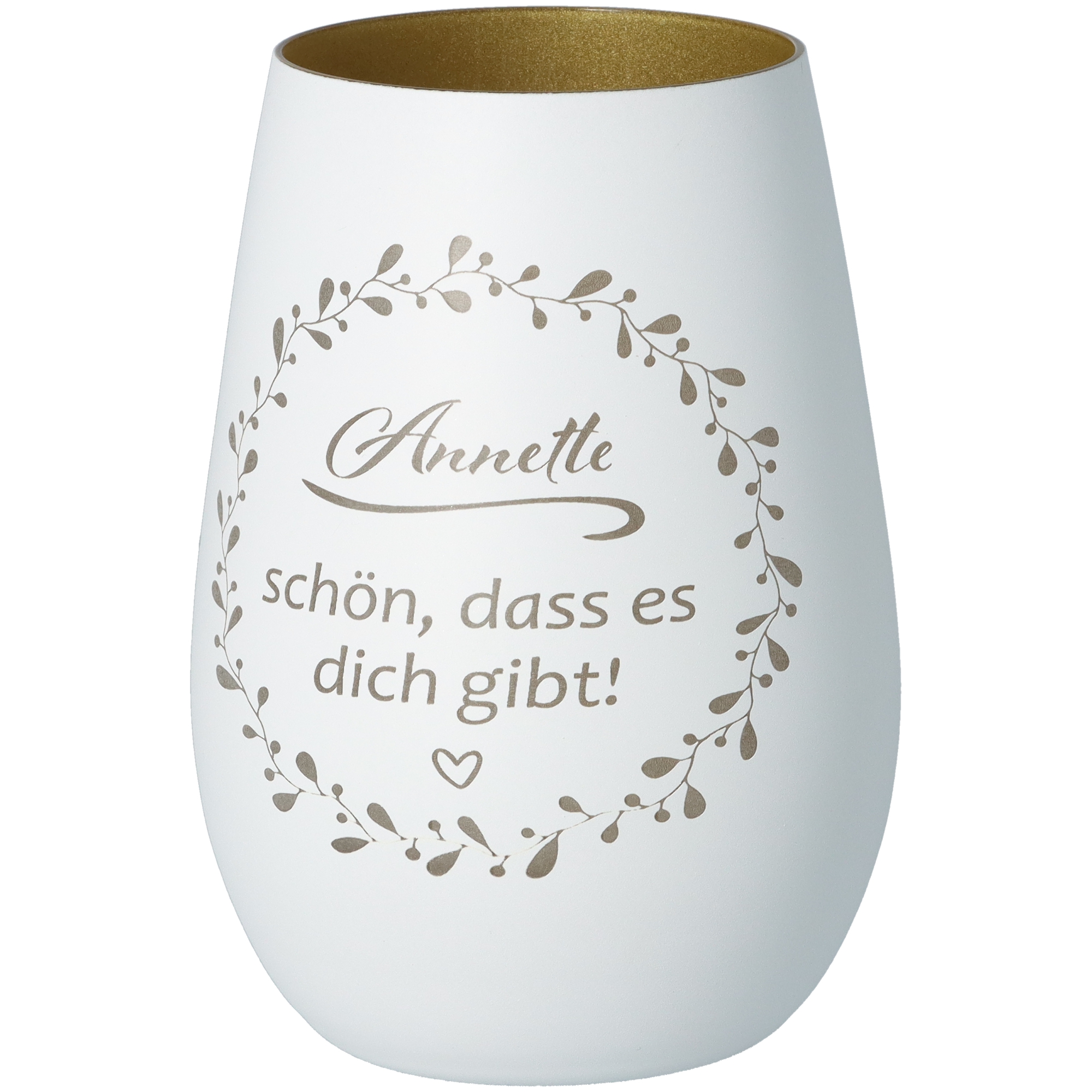 Windlicht "Schön, dass es dich gibt"