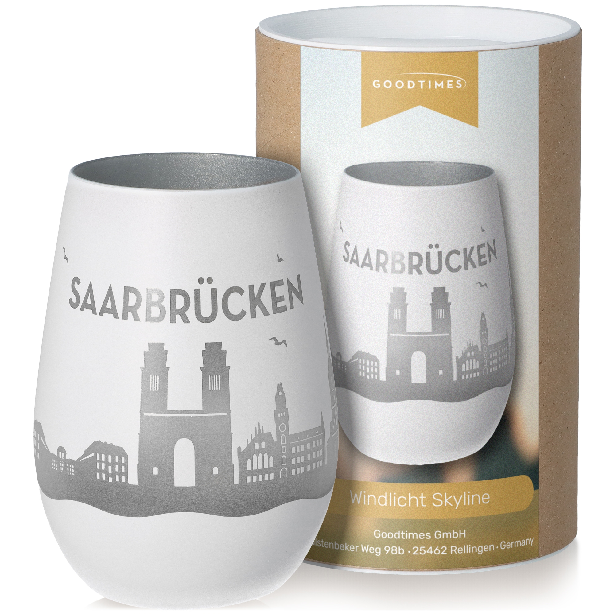 Windlicht Skyline Saarbrücken Pokal, Töpferei