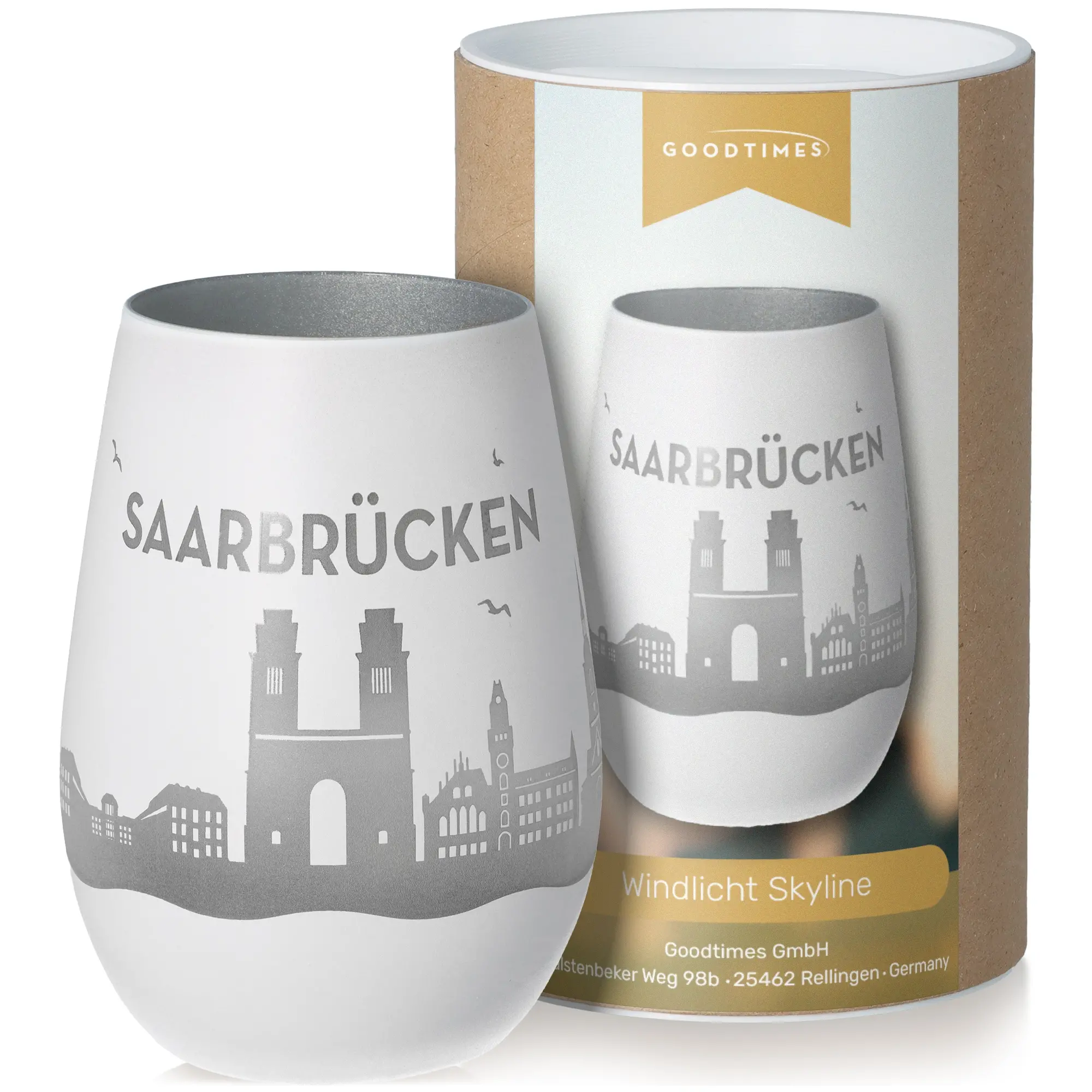 Windlicht Skyline Saarbrücken Pokal, Töpferei