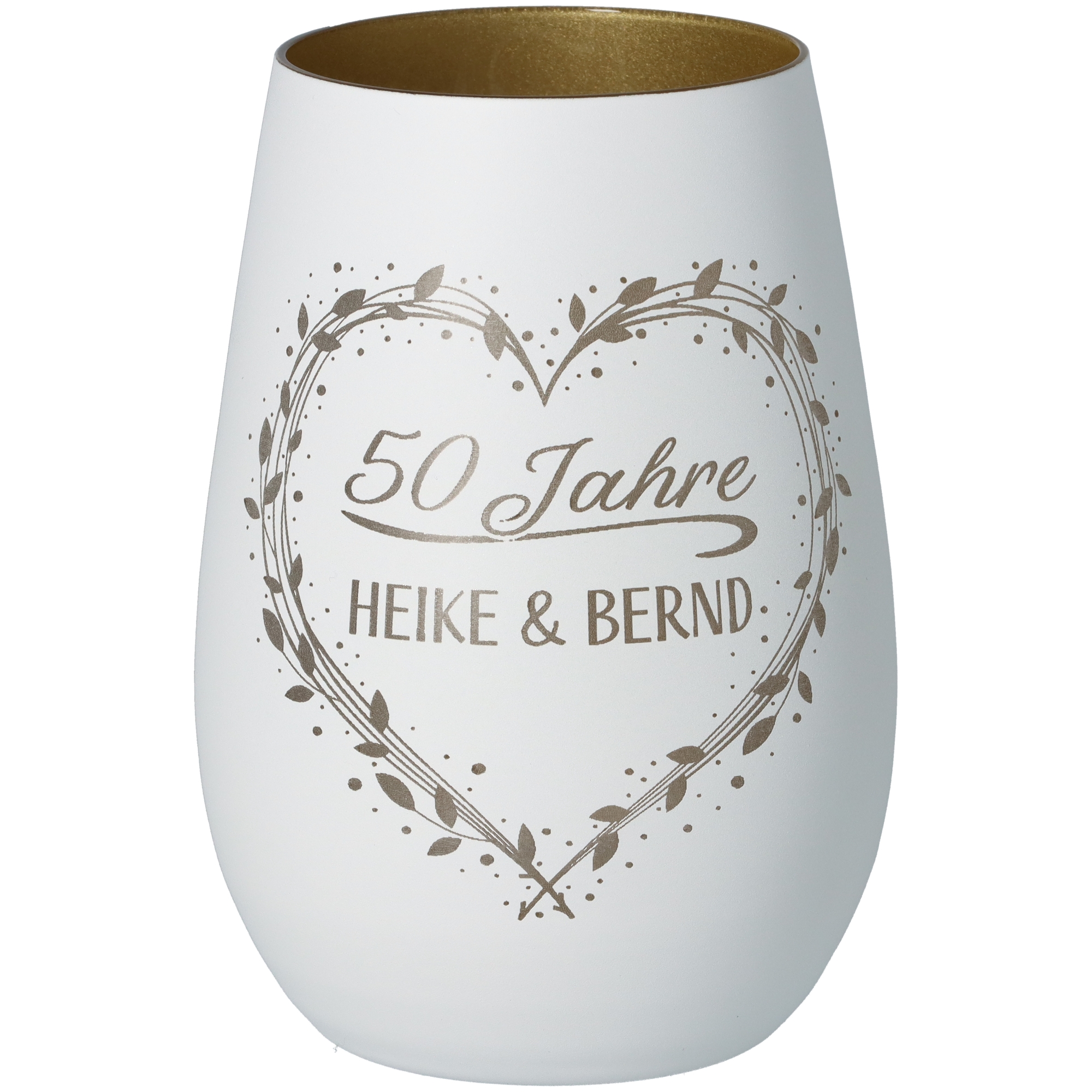 Windlicht "50 Jahre" Krug, Töpferei, Vase, Glas, Porzellan