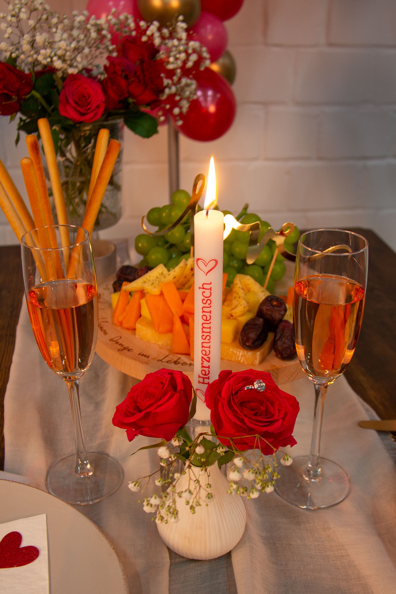 Stabkerze "Herzensmensch" Stabkerze "Herzensmensch"