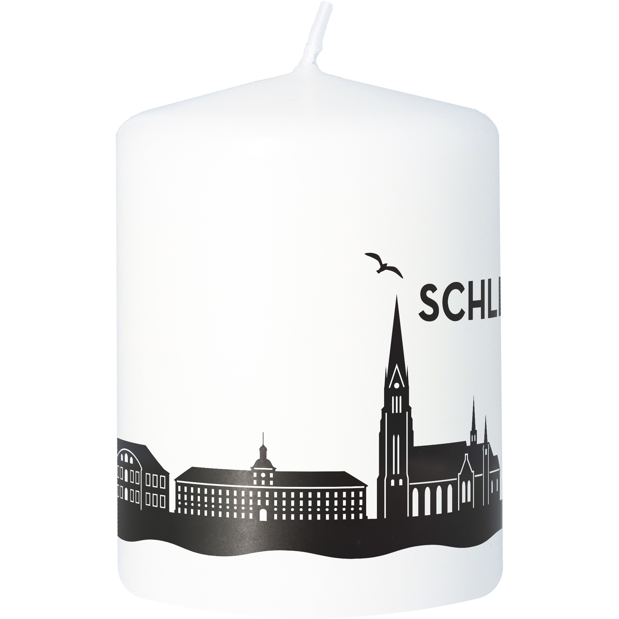 Stumpenkerze Skyline Schleswig Tier, Vogel