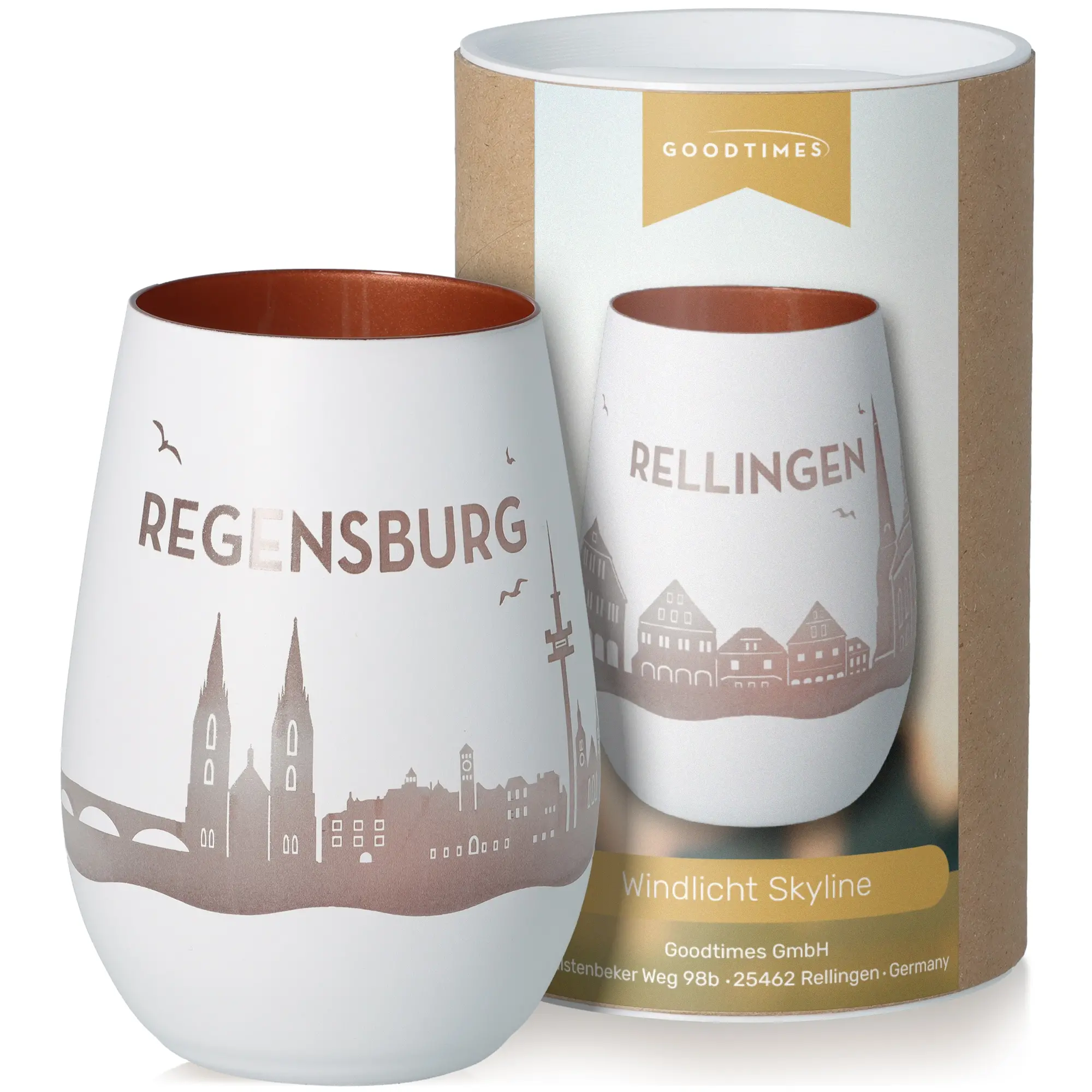 Windlicht Skyline Regensburg