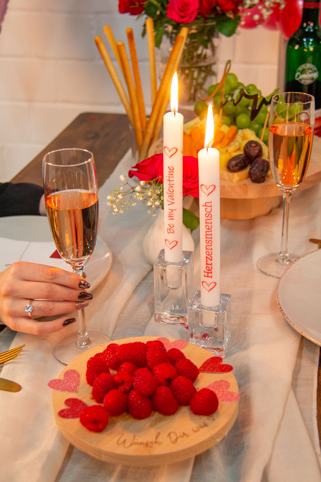 Stabkerze "Be my Valentine" Stabkerze "Be my Valentine"