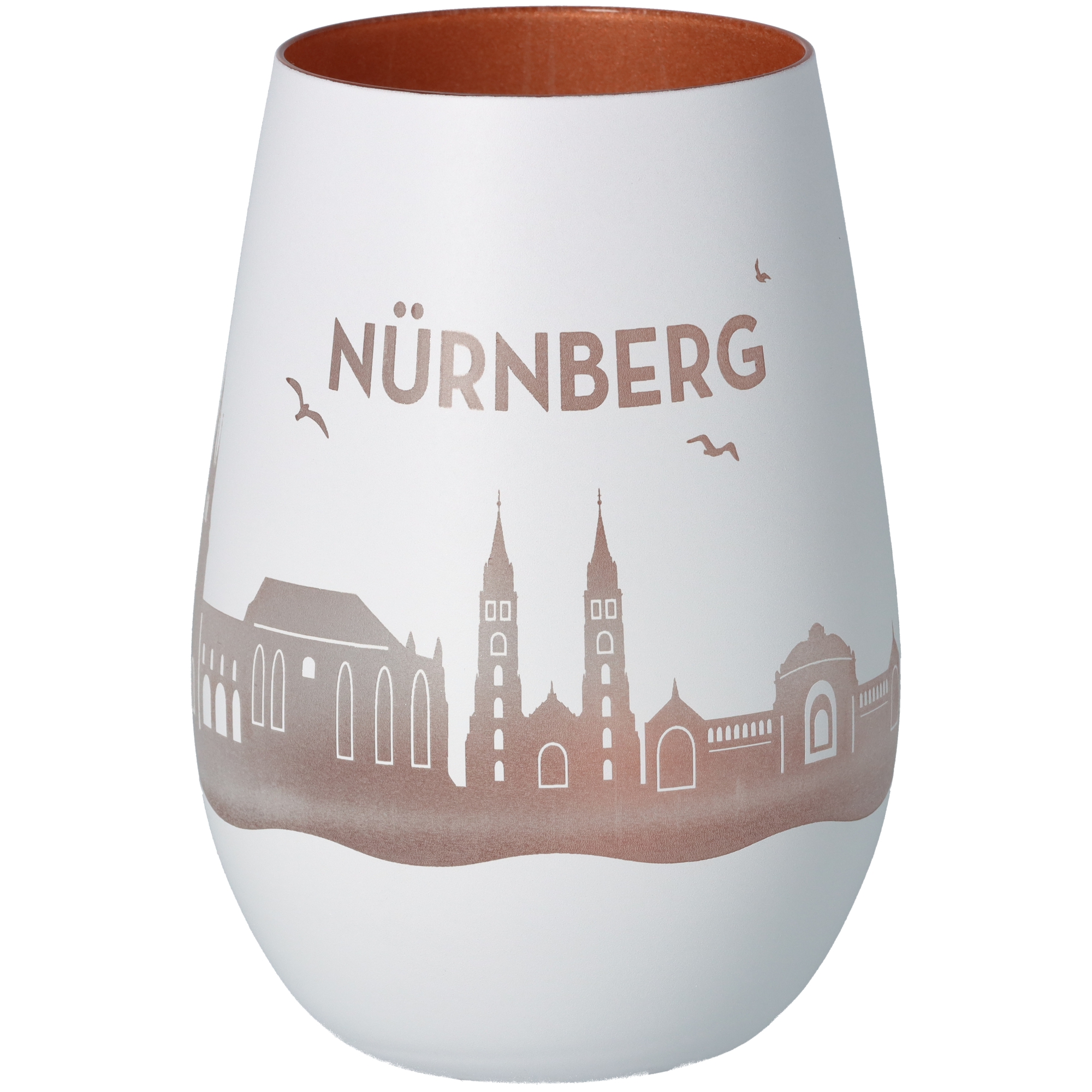 Windlicht Skyline Nürnberg Töpferei, Krug, Glas, Porzellan, Vase