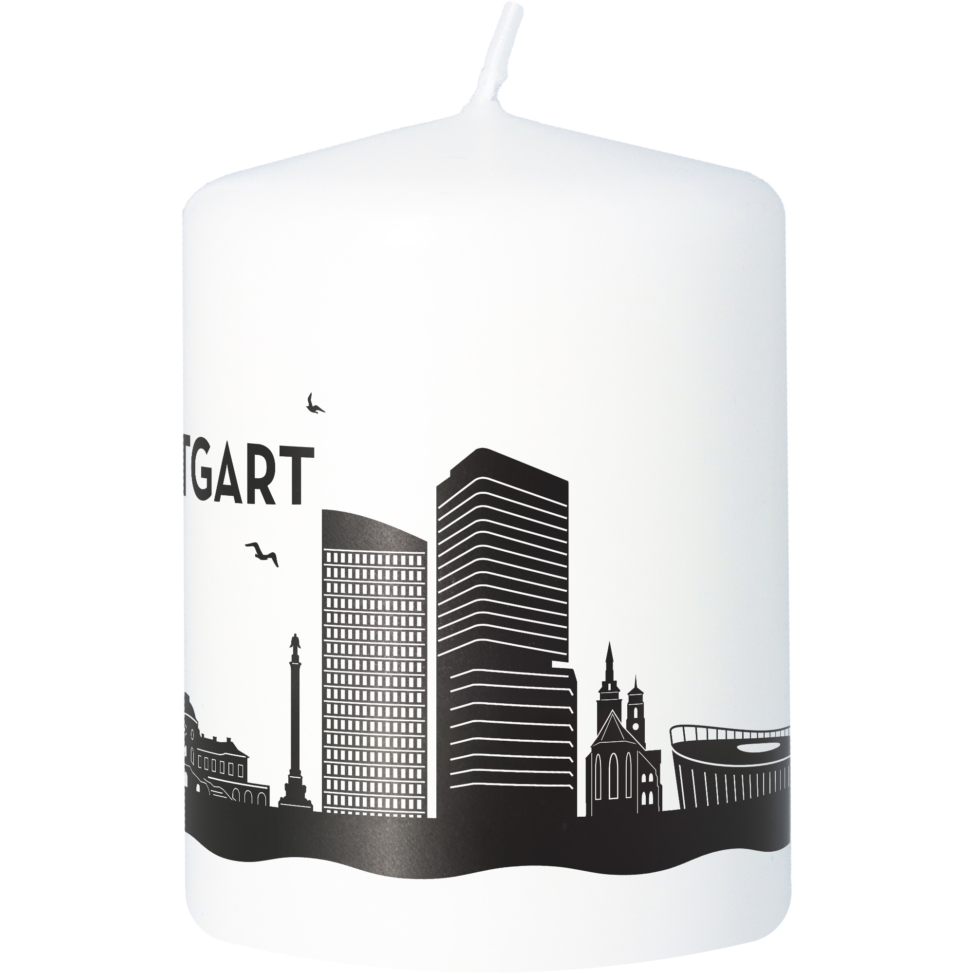 Stumpenkerze Skyline Stuttgart Stumpenkerze Skyline Stuttgart