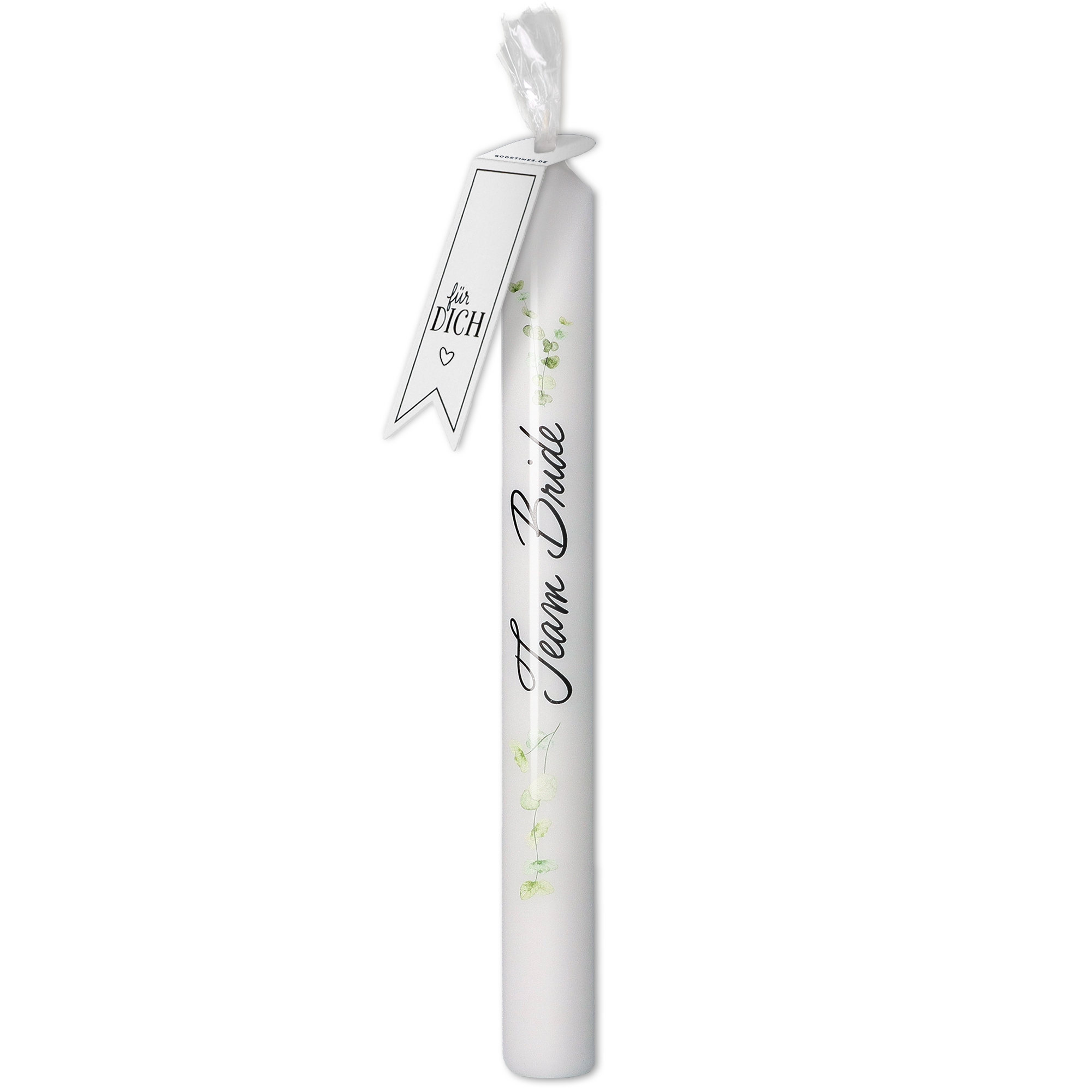 Stabkerze Eukalyptus "Team Bride"