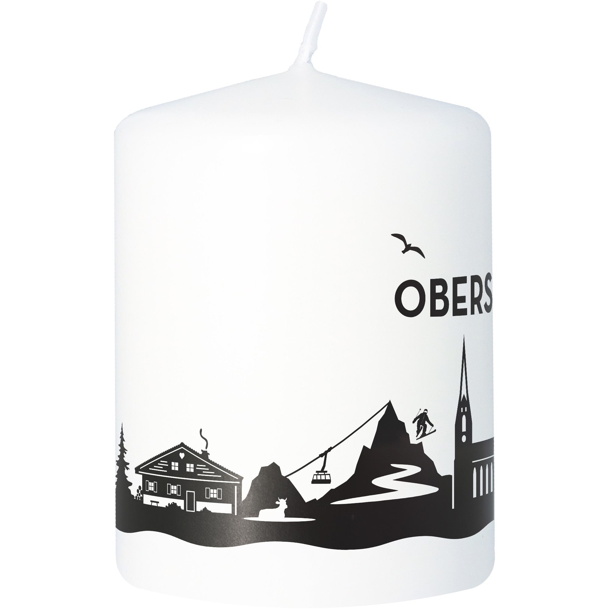 Stumpenkerze Skyline Oberstdorf Stumpenkerze Skyline Oberstdorf