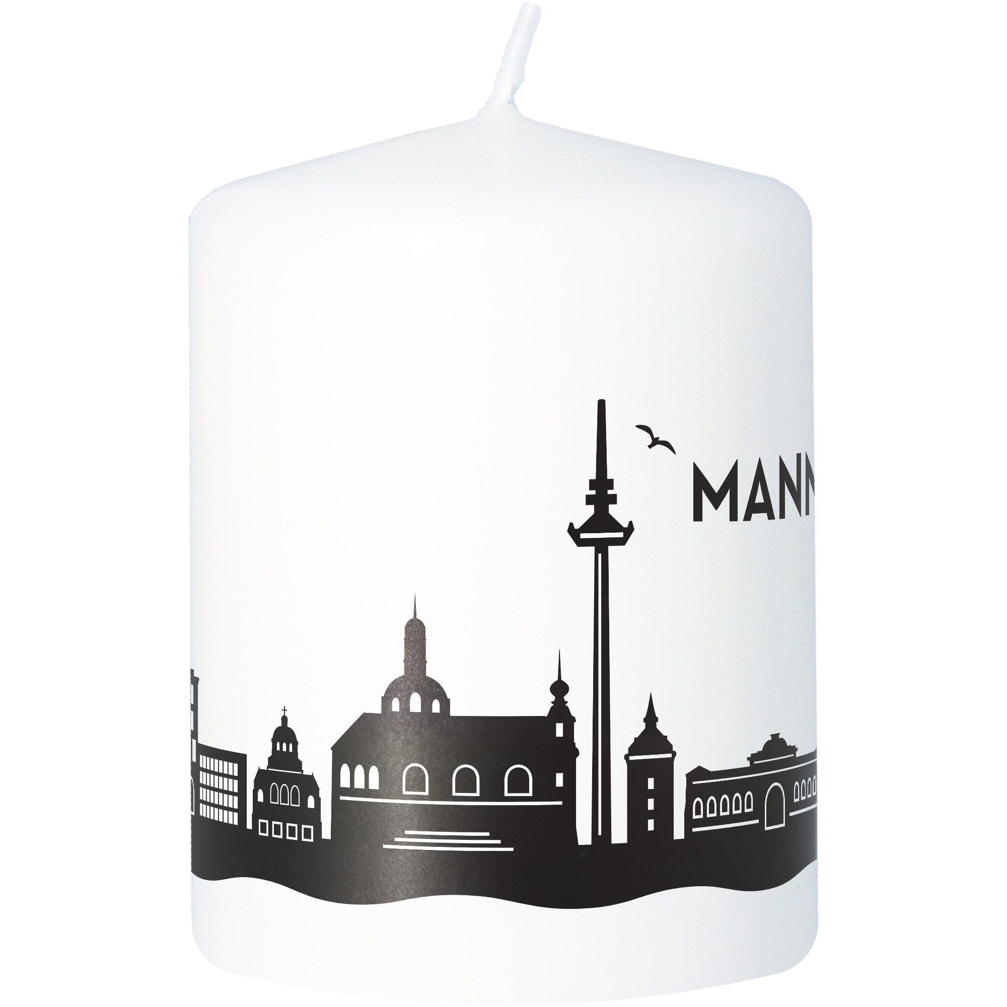 Stumpenkerze Skyline Mannheim Stumpenkerze Skyline Mannheim