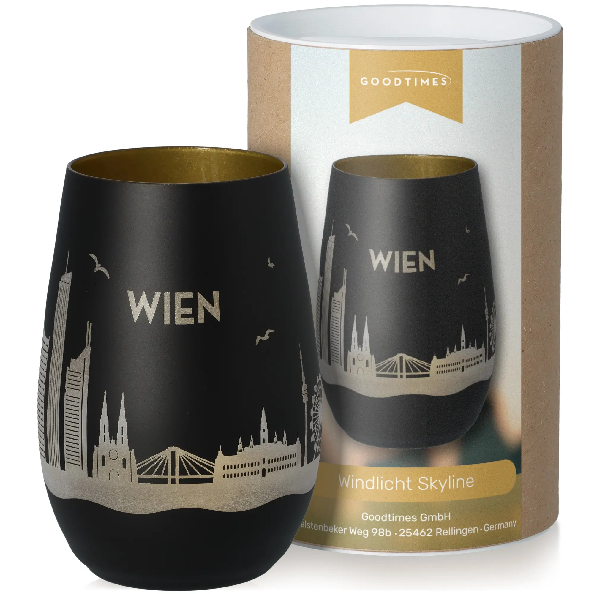Windlicht Skyline Wien